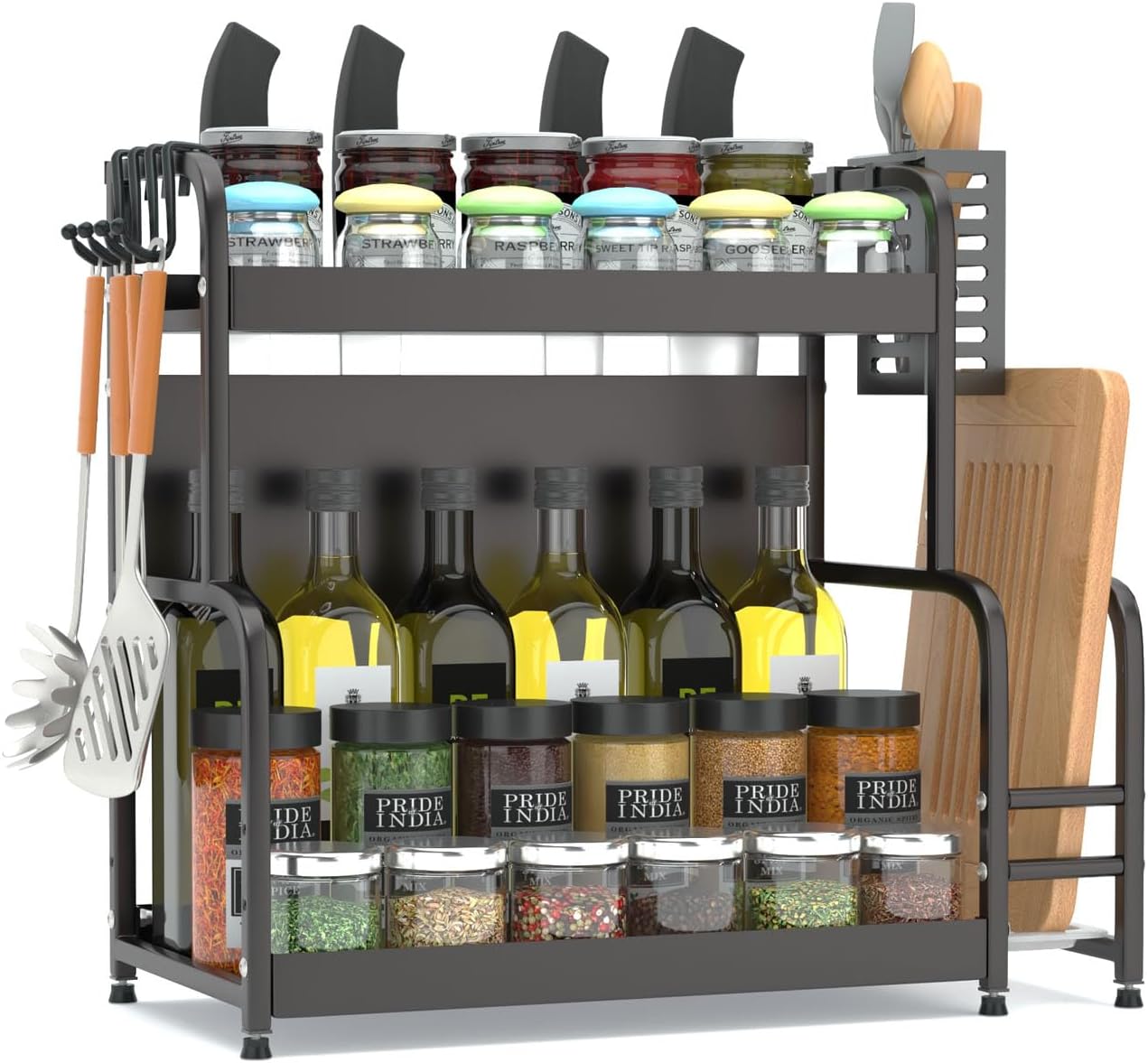 Optimisez Votre Cuisine avec l'Étagère à Épices FEXPLENDID : Design Pratique et Élégant!