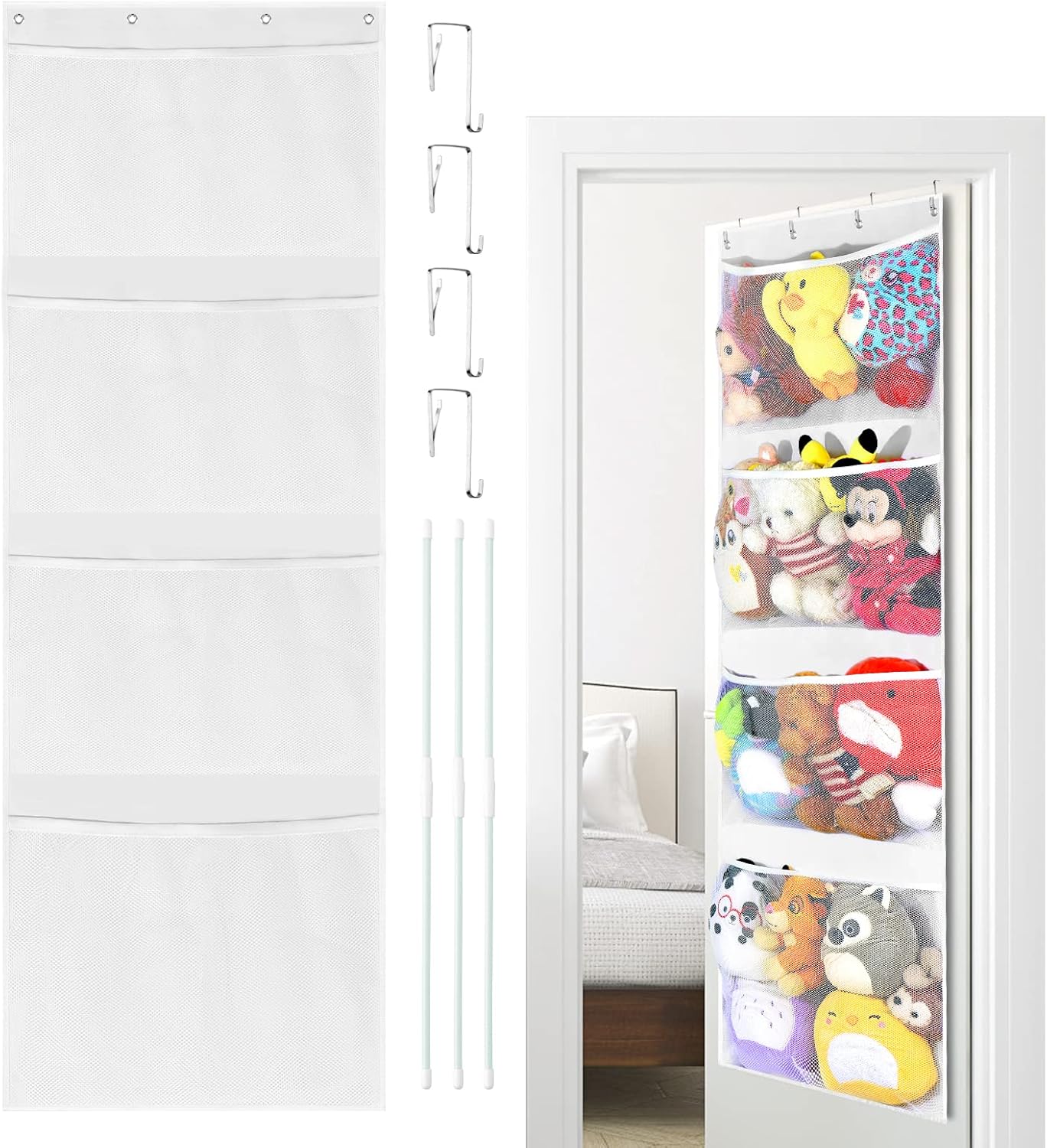 Optimisez Votre Espace avec le Filet Organisateur pour Animaux en Peluche!