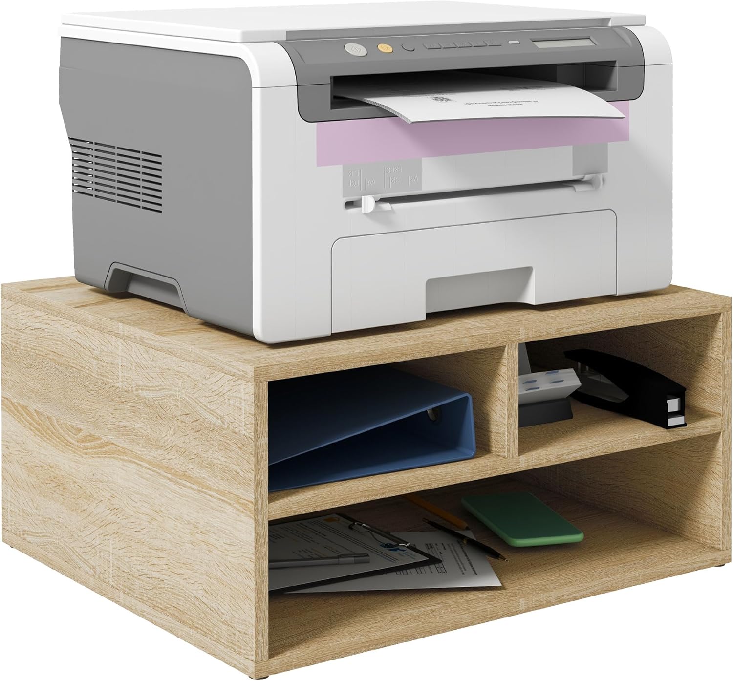 Optimisez Votre Espace avec le HOMCOM Organiseur Bureau Bois : Polyvalent et Élégant!