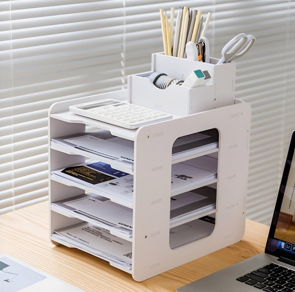 Optimisez Votre Espace avec le LATERN 5 Niveaux : L'Organisateur de Bureau Indispensable!
