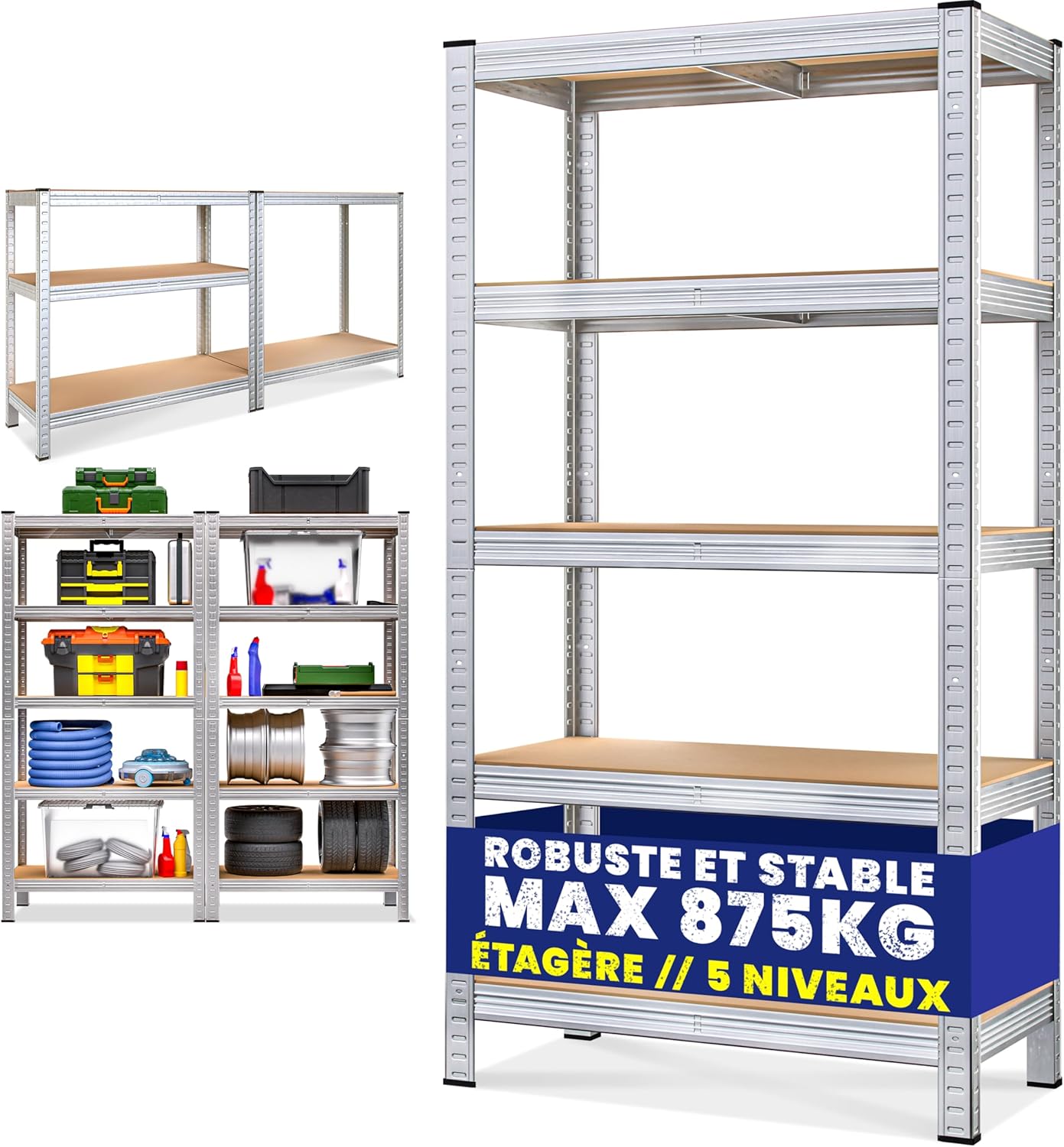 Optimisez votre Espace avec l'Étagère Charge Lourde Monzana® !