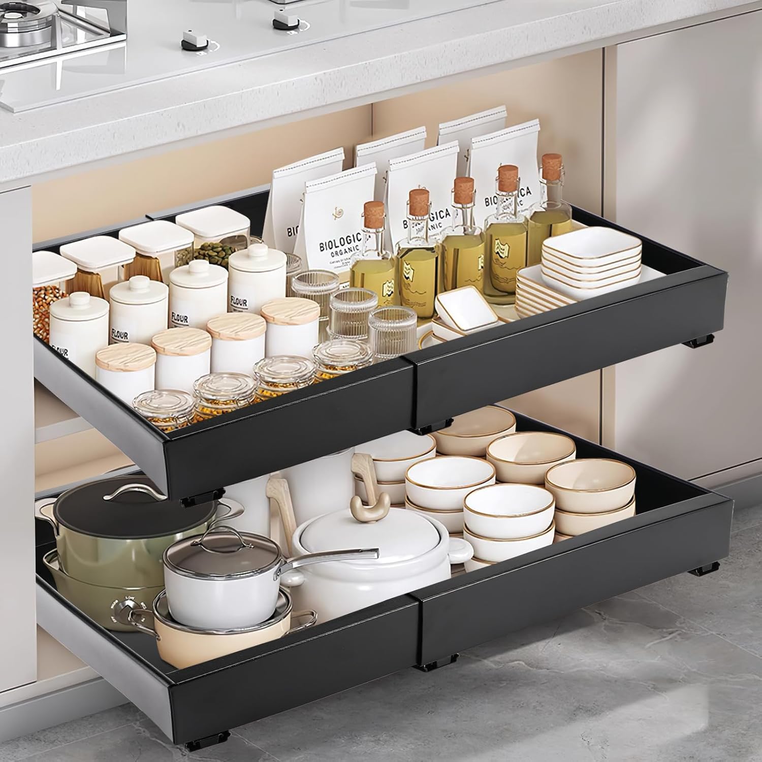 Optimisez Votre Espace : Avis sur le Tiroir Coulissant Farerkass pour Cuisine et Salle de Bain