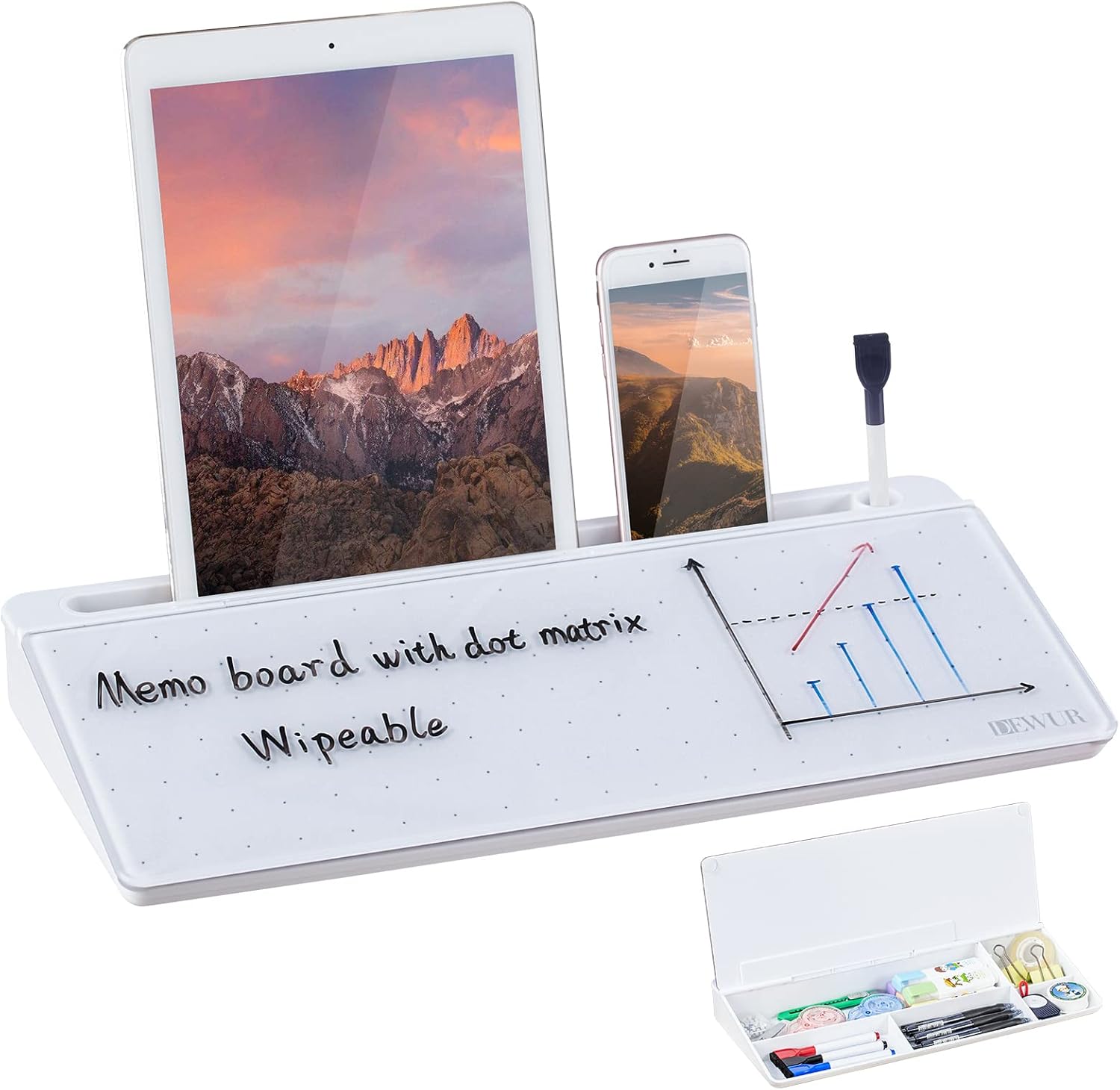 Optimisez Votre Espace de Travail avec le DEWUR Bureau Tableau Blanc en Verre!