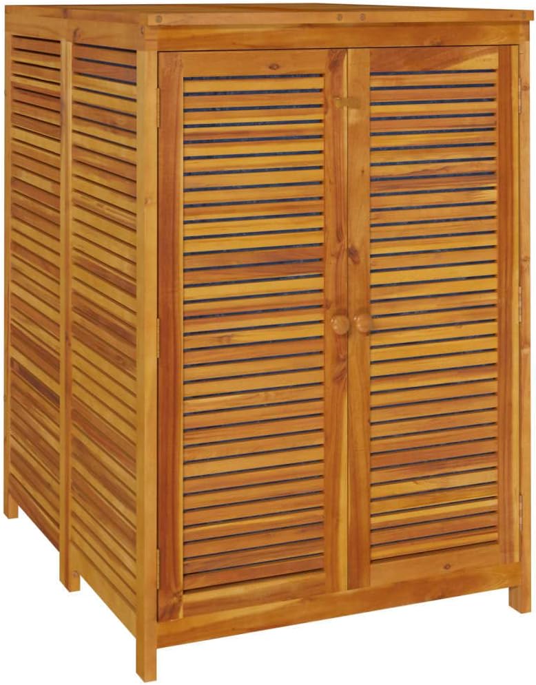 Optimisez votre espace extérieur avec le coffre à outils vidaXL en acacia!