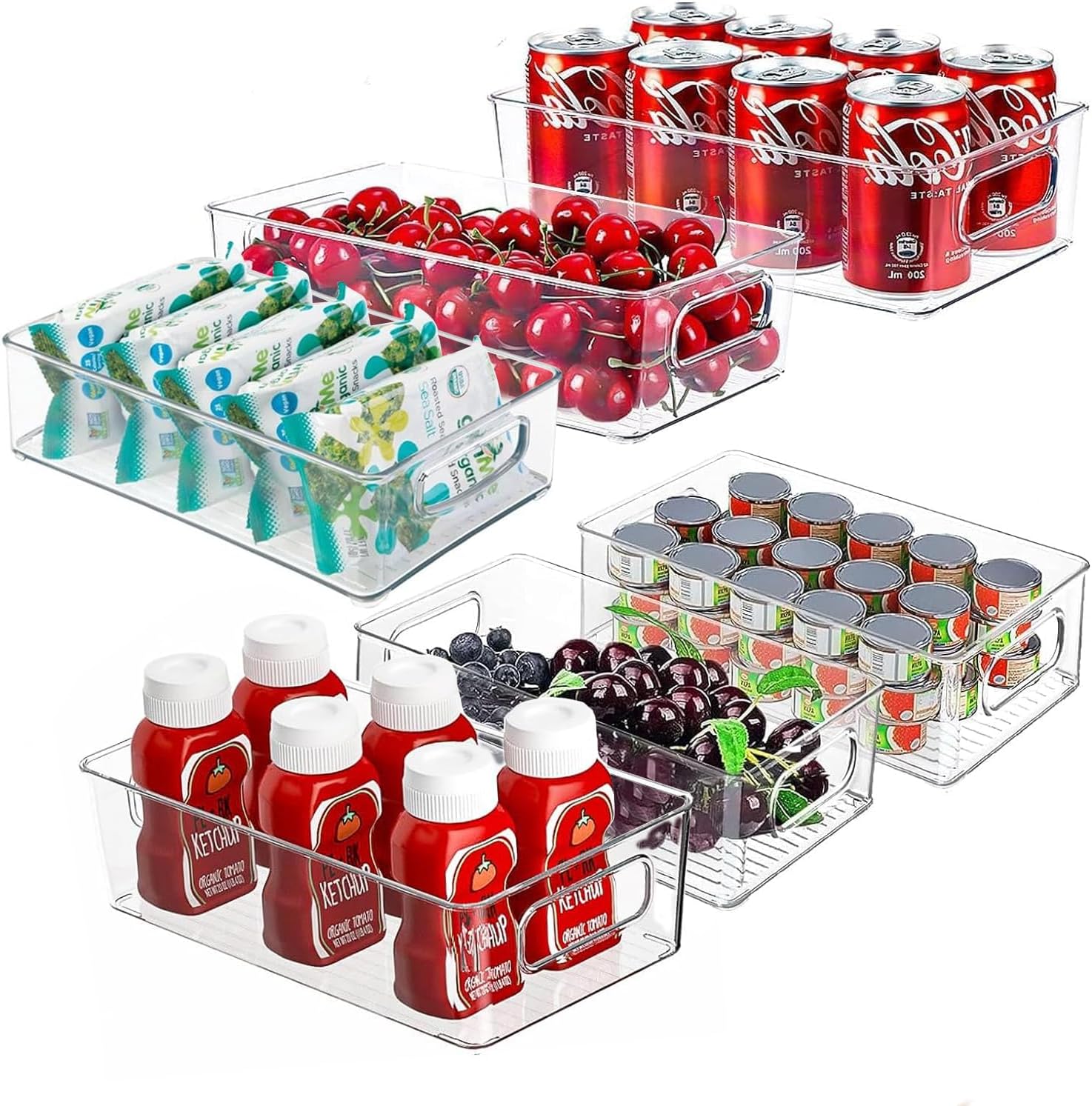 Optimisez Votre Frigo avec le Mkitnvy Rangement Transparent : 6 Organisateurs Essentiels!