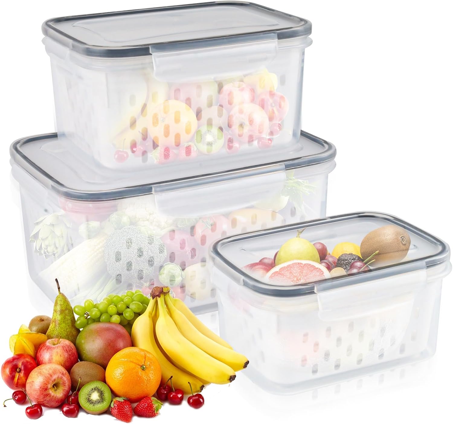 Optimisez Votre Frigo : Avis sur le Lot de 3 Boîtes de Rangement Alimentaire!