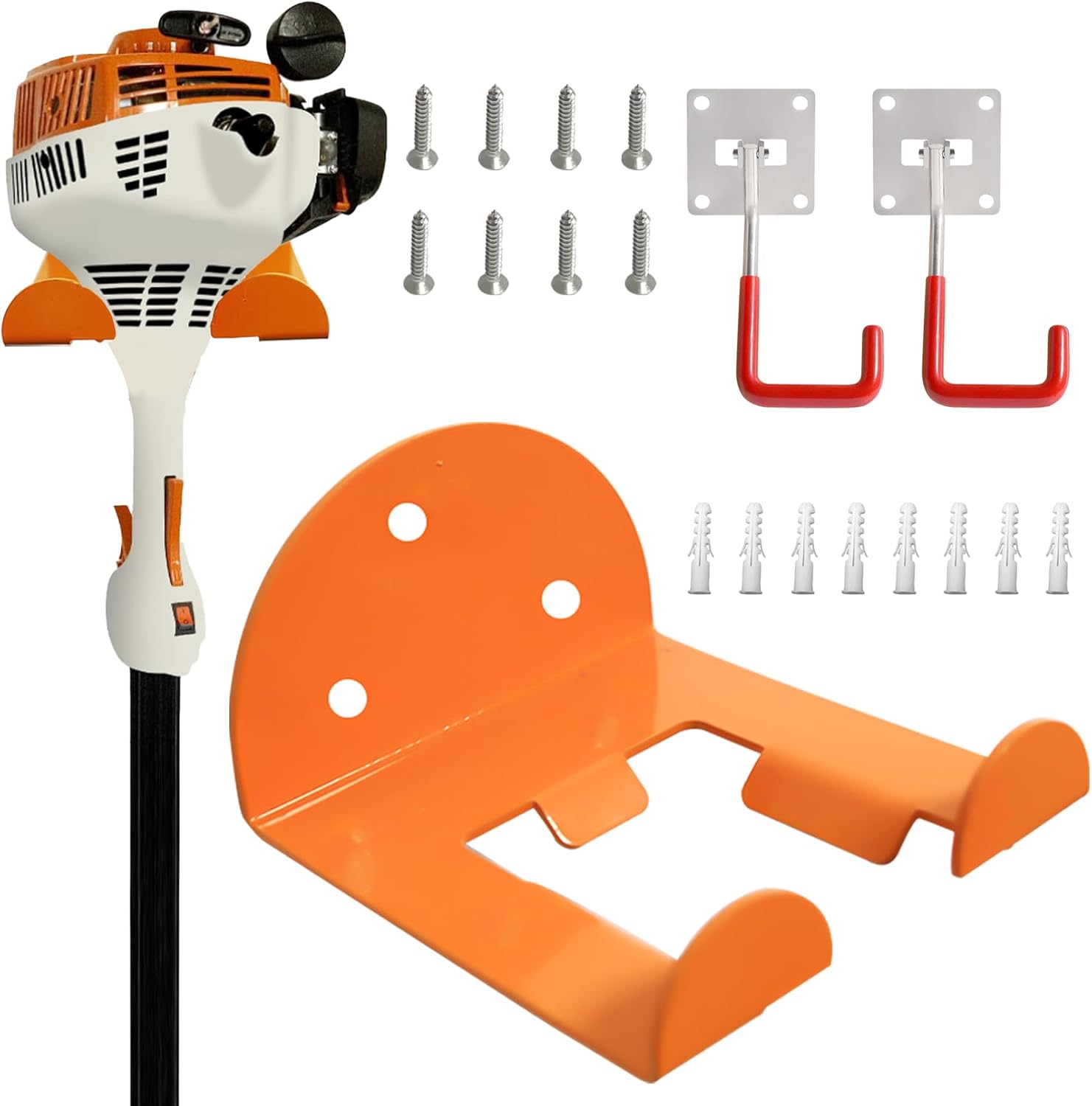 Optimisez Votre Garage avec les Crochets de Rangement AUMEL : Robuste et Réglable pour Tous Vos Outils!