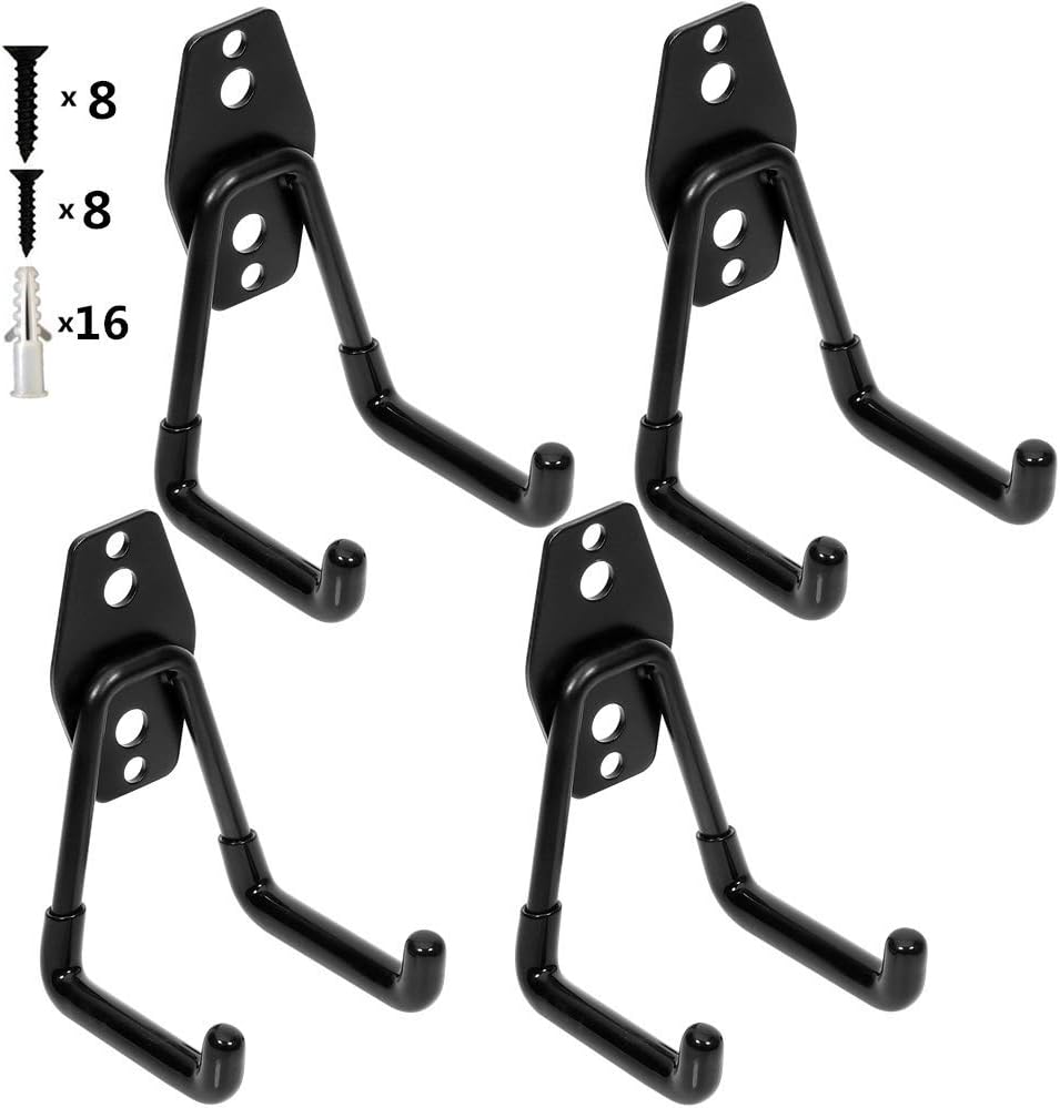 Optimisez votre garage avec les Crochets Doubles PiPaFox : robustesse et rangement facilités!