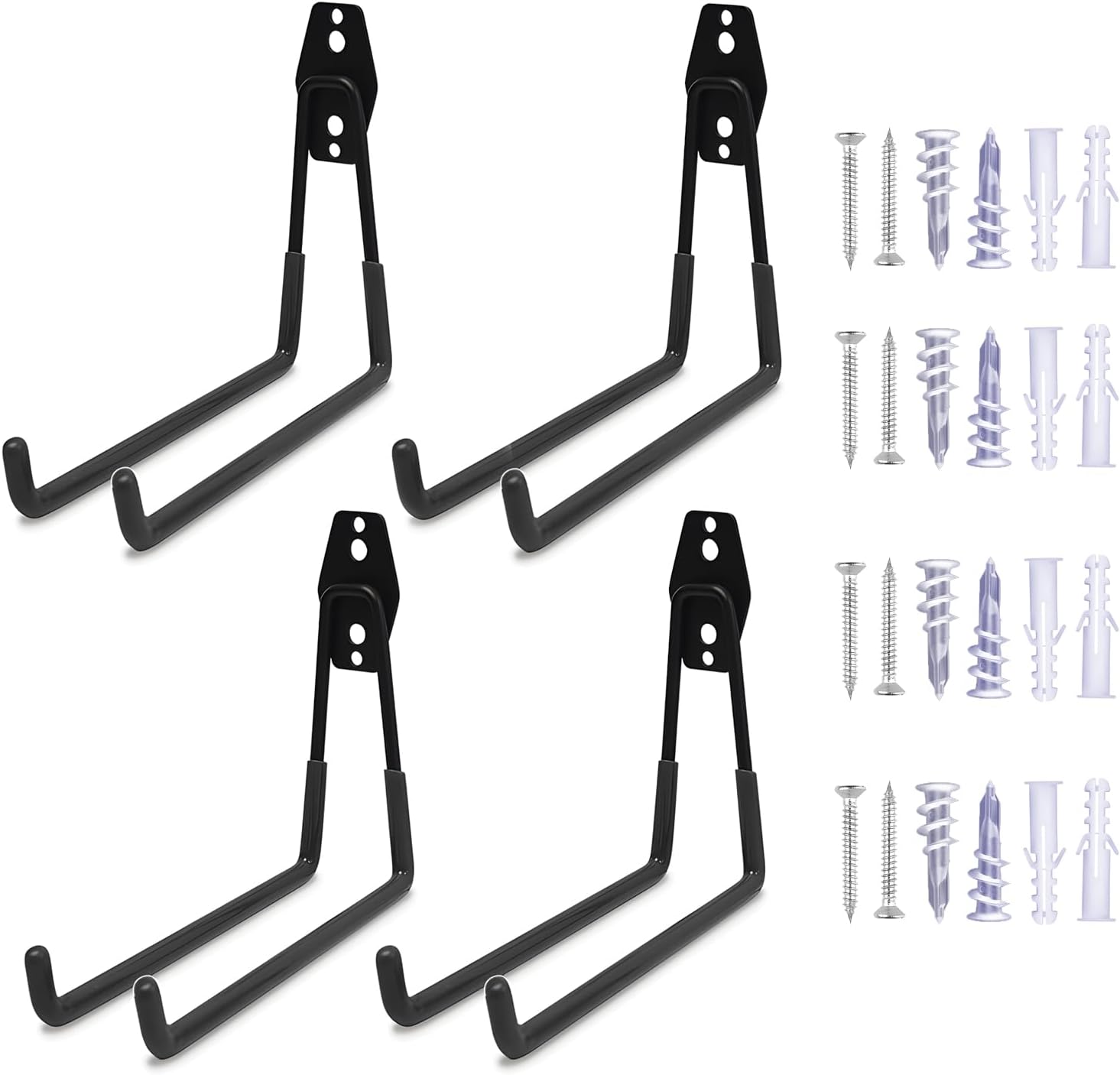 Optimisez votre Garage avec les Crochets Muraux en Acier : Avis sur le Kit de 4pcs!