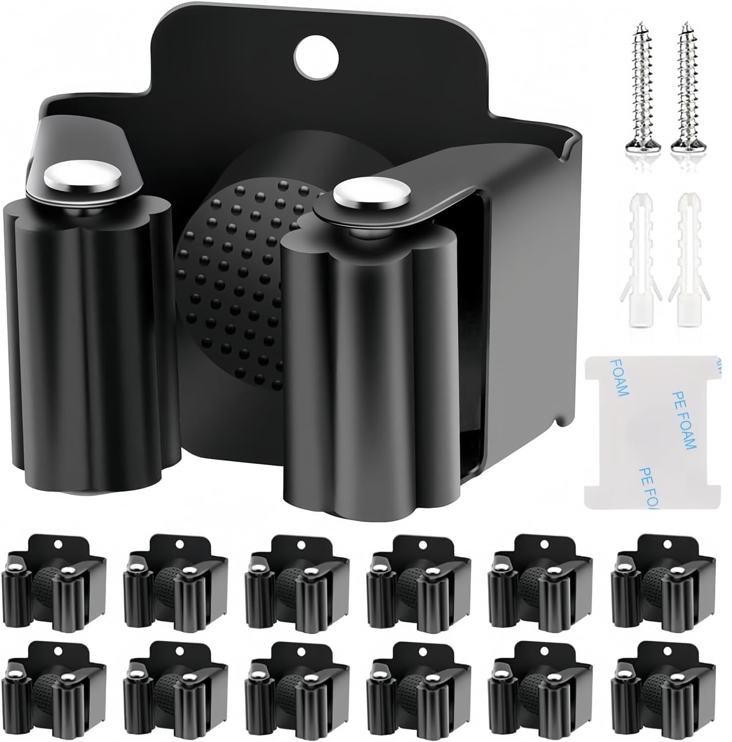 Optimisez Votre Rangement avec le KAHEIGN : 12 Supports Muraux en Acier Inoxydable