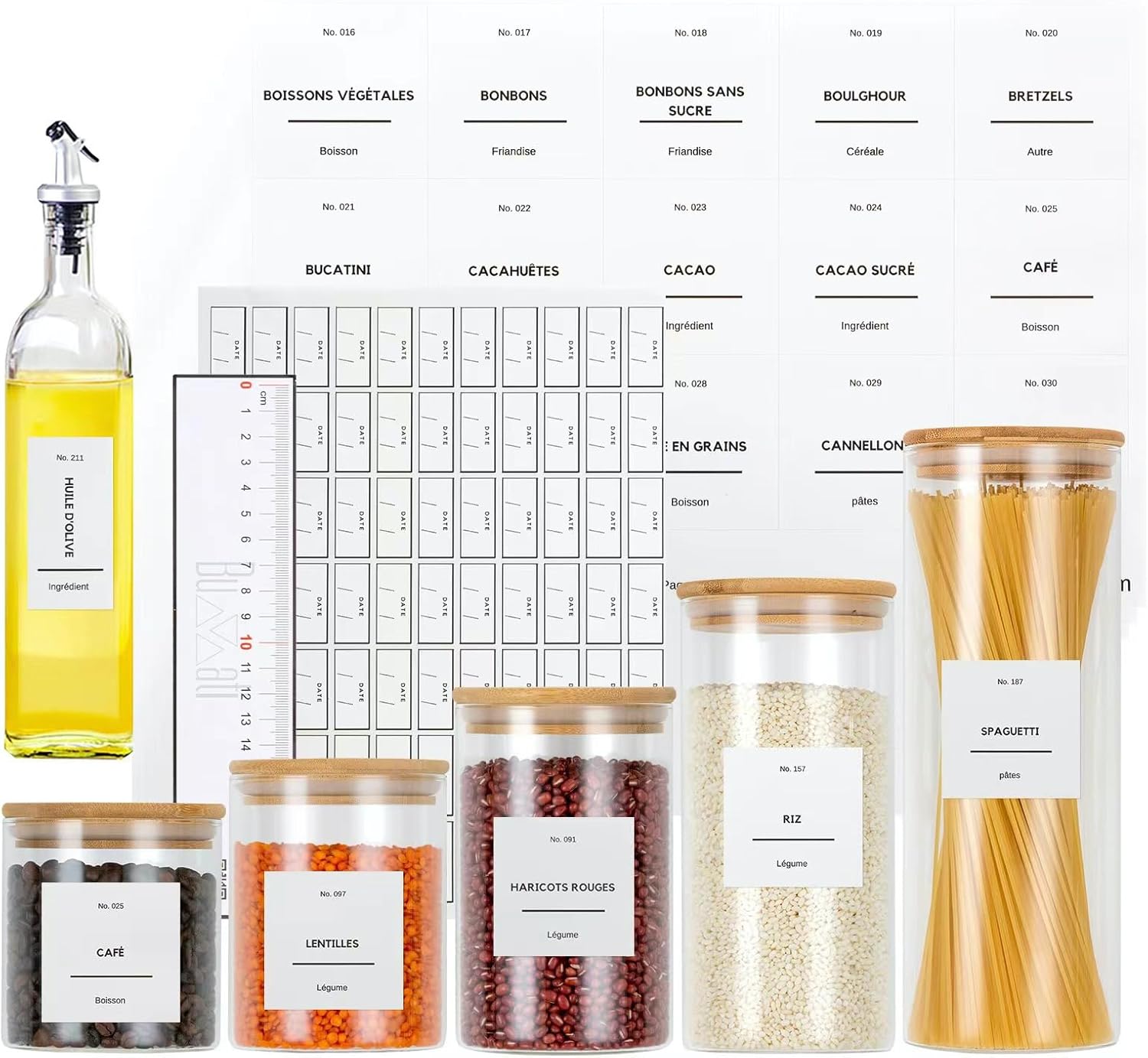 Optimisez Votre Rangement Cuisine avec les Étiquettes BUWATI 286!