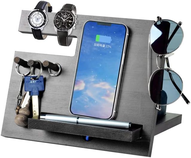 Organisateur de Bureau en Bois : Le Cadeau Idéal pour Papa et Anniversaire!