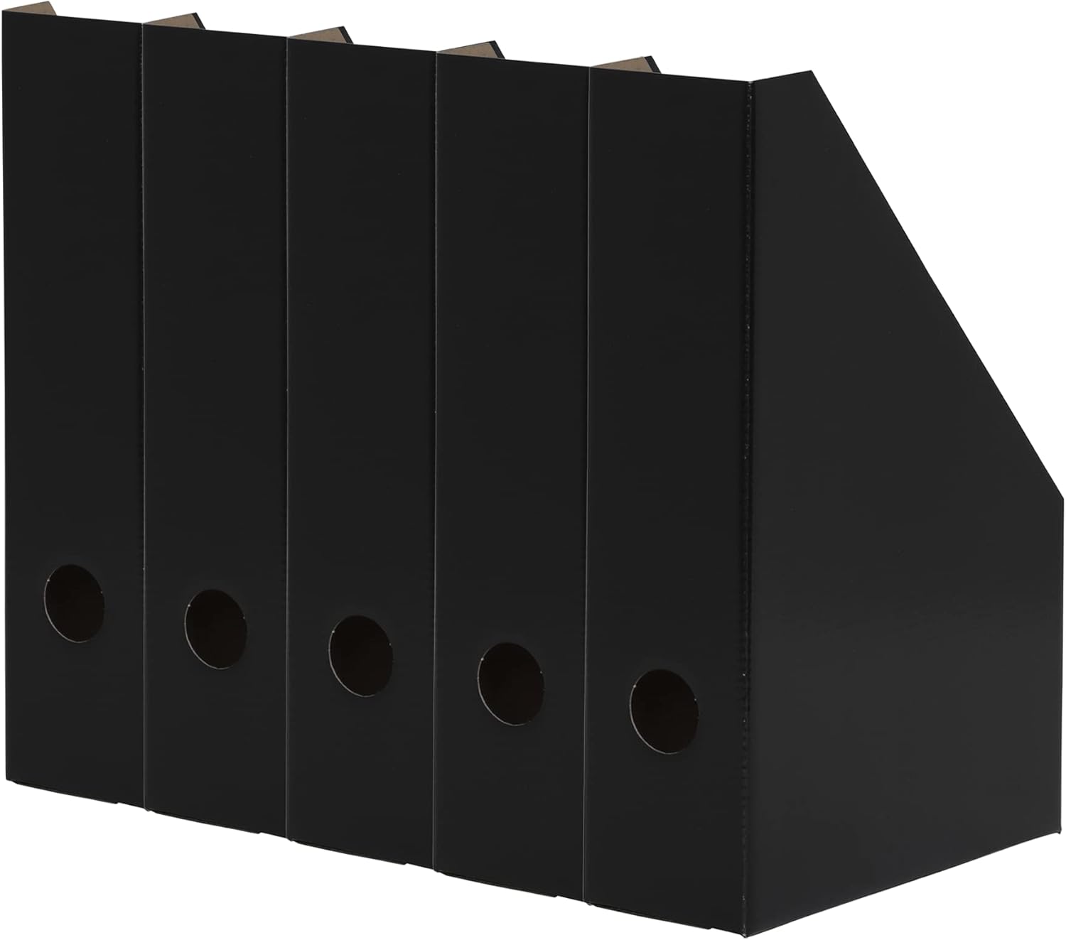 Organisez avec Style : Avis sur le Lot de 5 Porte-revues A4 Landre en Carton Noir