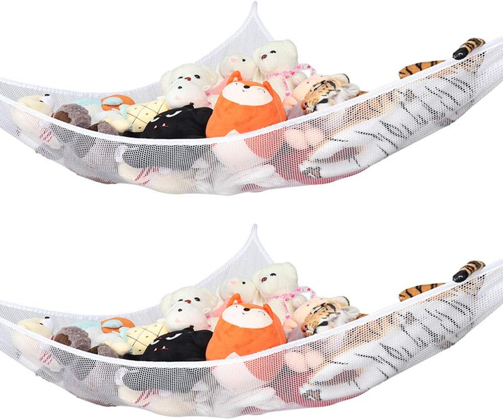 Organisez avec Style : Le Hamac à Peluches 2PCS pour Enfants !