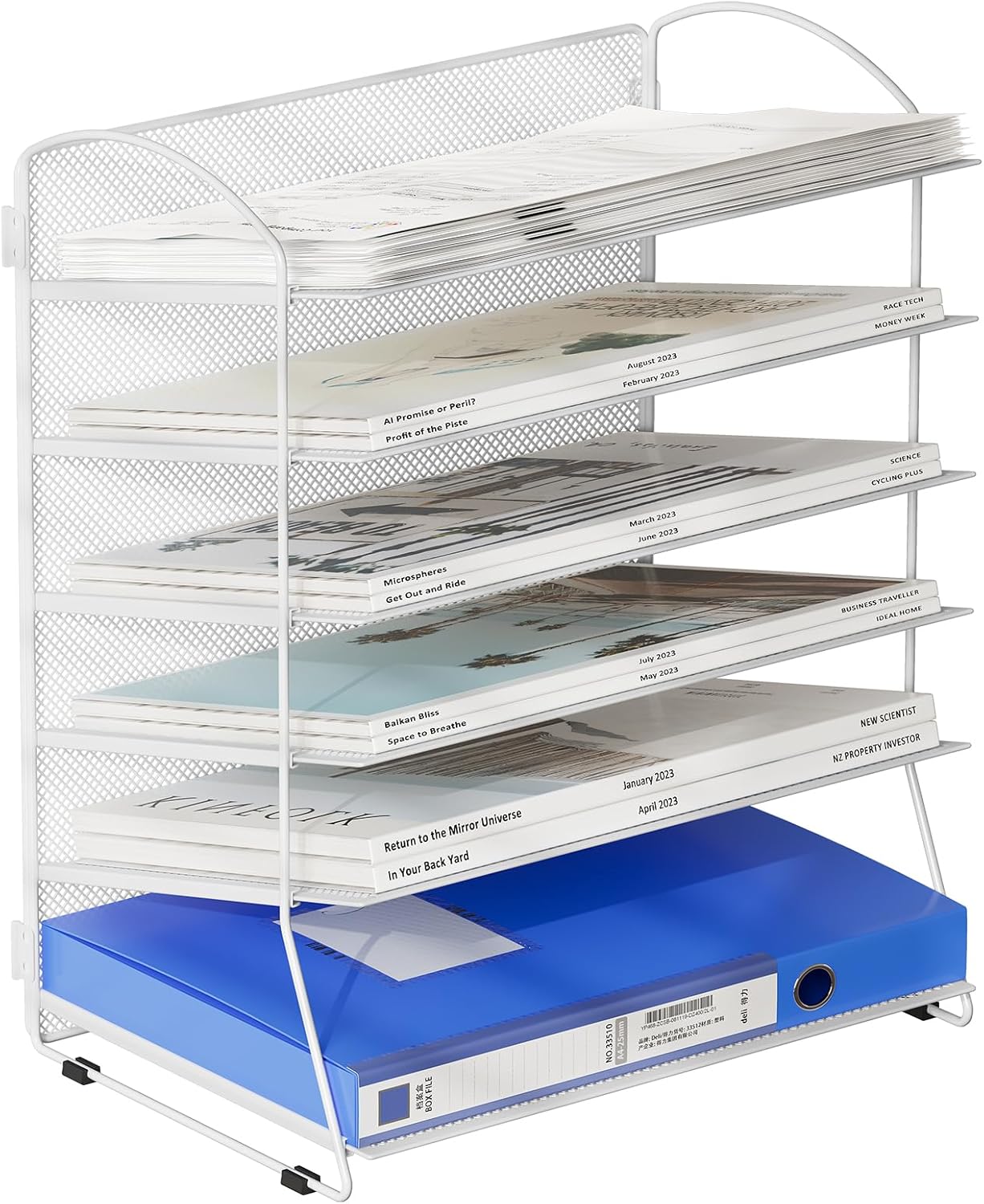 Organisez Votre Bureau avec Style : Avis sur l'EasyPAG 6 Compartiments Métal Corbeilles à Courrier