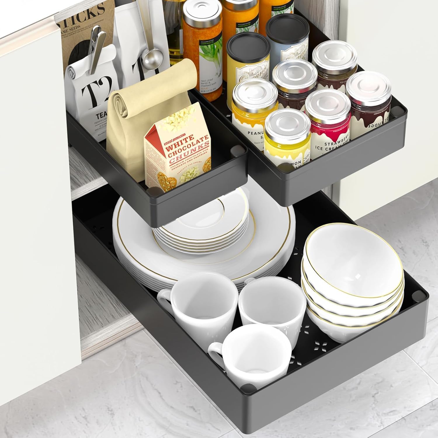 Organisez Votre Cuisine avec Style : Avis sur le Tiroir Coulissant HASA Zone 3-Pack!