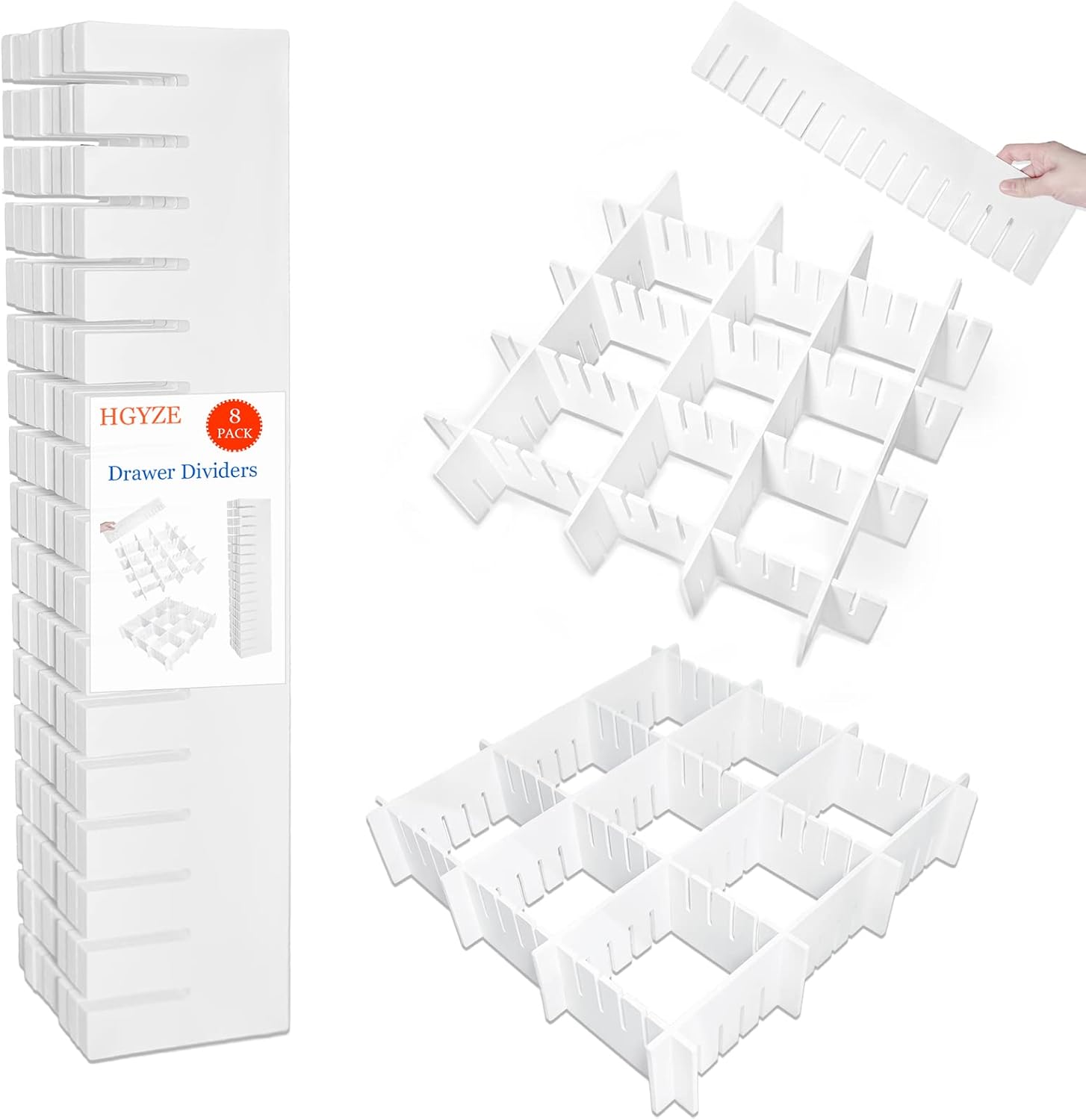 Organisez Votre Espace avec HGYZE : Séparateurs Tiroirs Réglables et Modulaires!