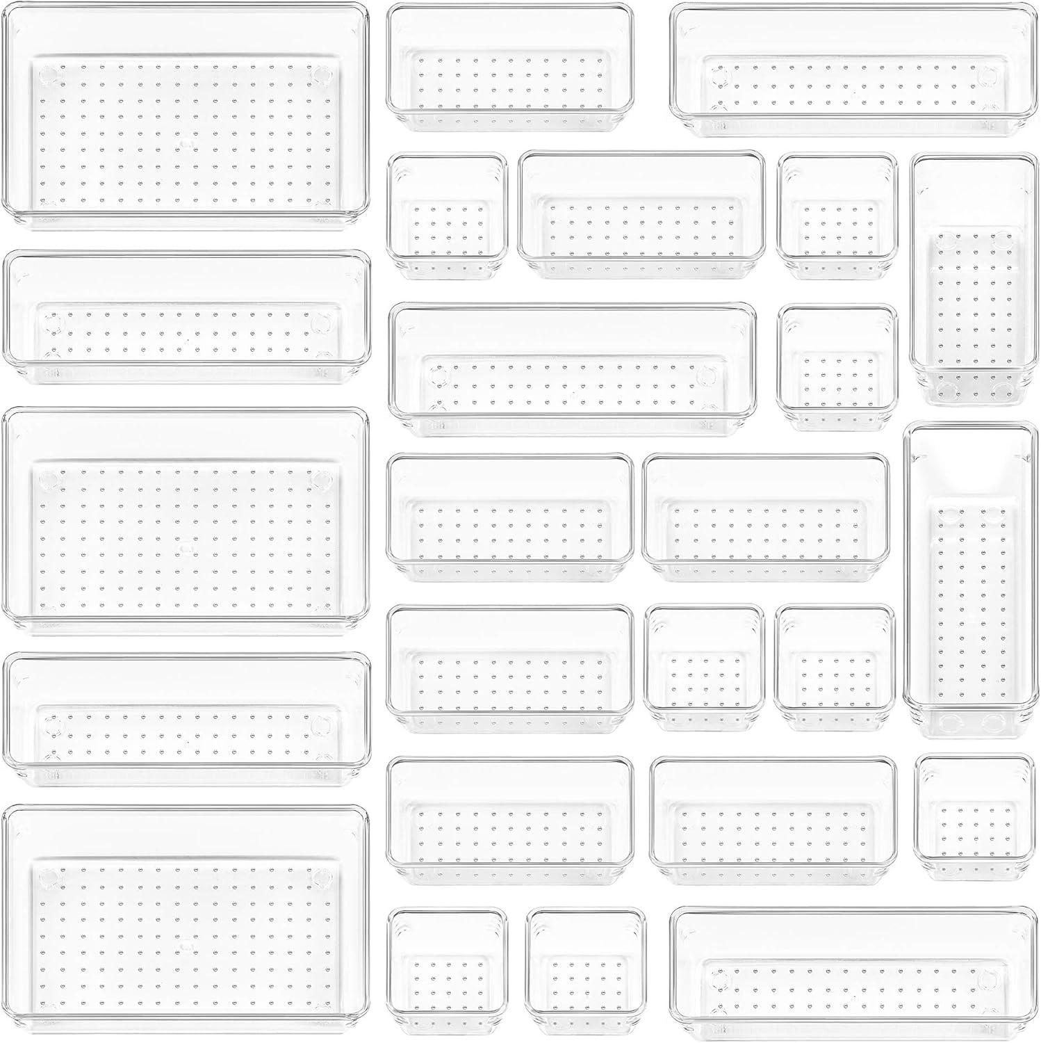Organisez Votre Espace avec le Lot de 25 Organisateurs de Tiroir Vtopmart!