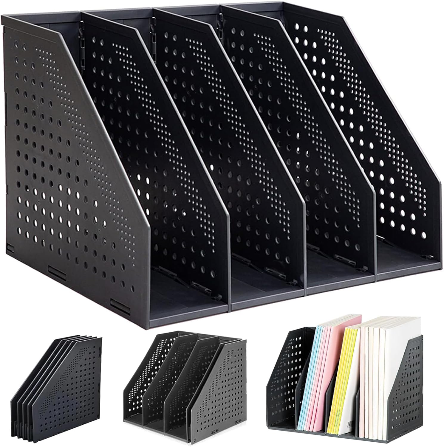 Organisez Votre Espace avec le Porte-Revue Pliable HAIYUU : Parfait pour Bureau et École!
