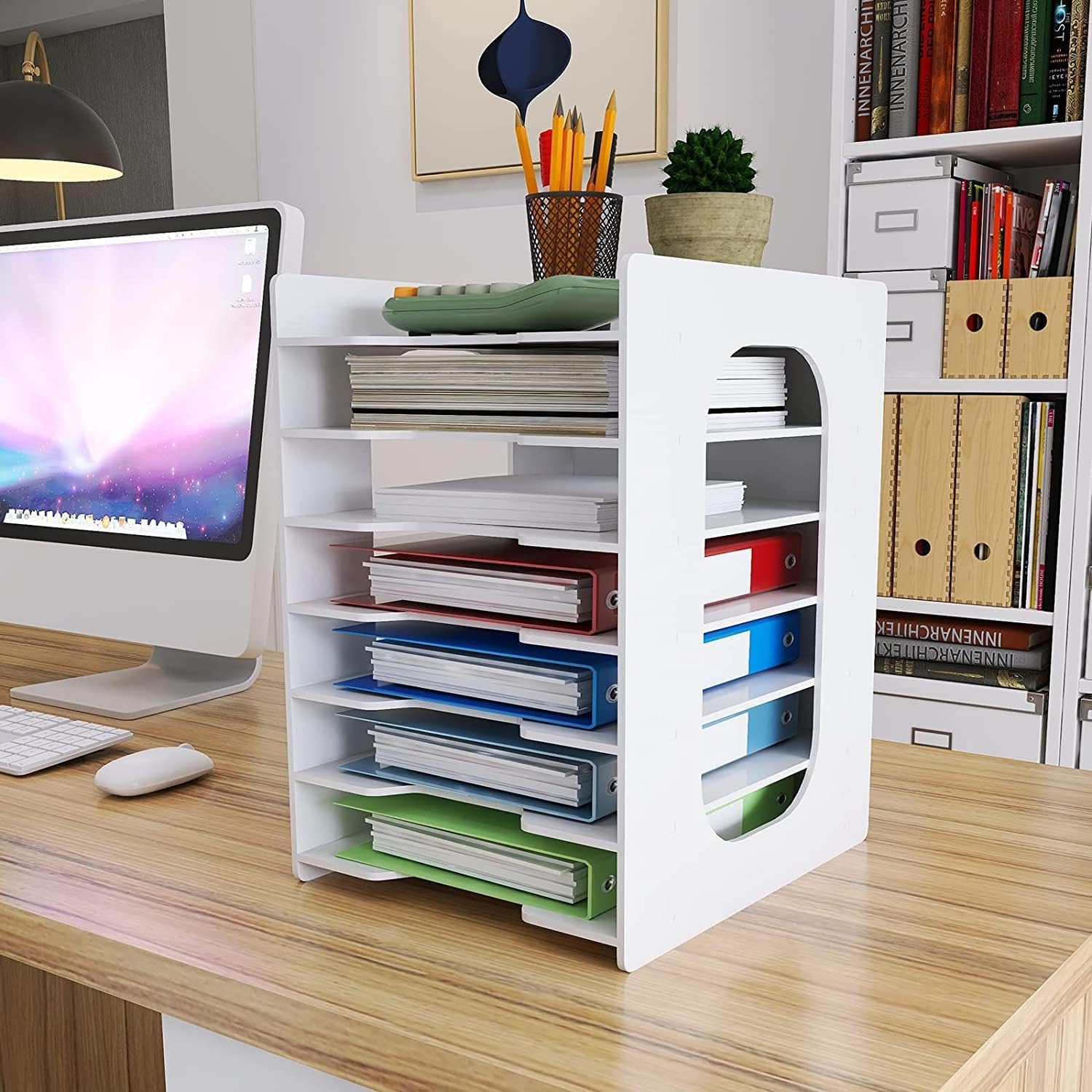 Organisez Votre Espace avec le PUNCIA 7 Niveaux : L’Organisateur de Bureau Indispensable!