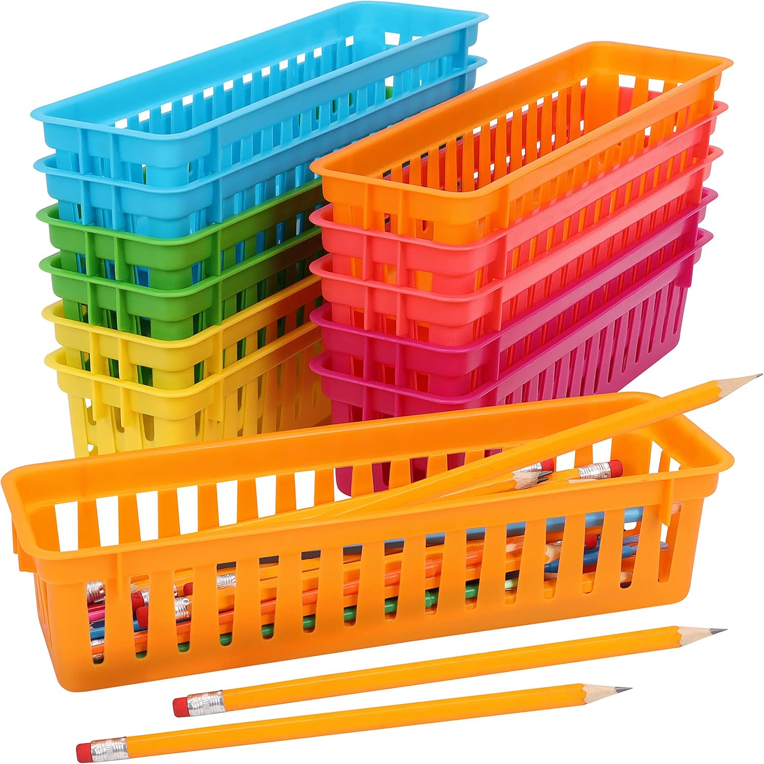 Organisez votre Espace : Avis sur le Lot de 12 Paniers BELLE VOUS pour Papeterie Colorés