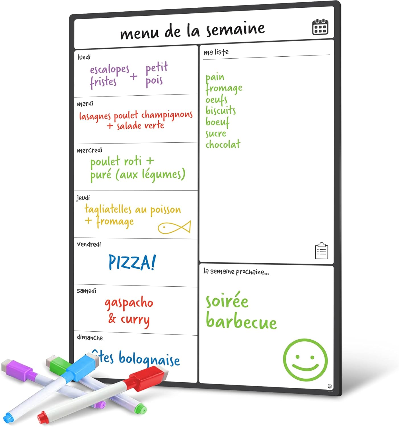 Organisez Votre Semaine avec le Smart Panda Calendrier Magnétique pour Frigo !