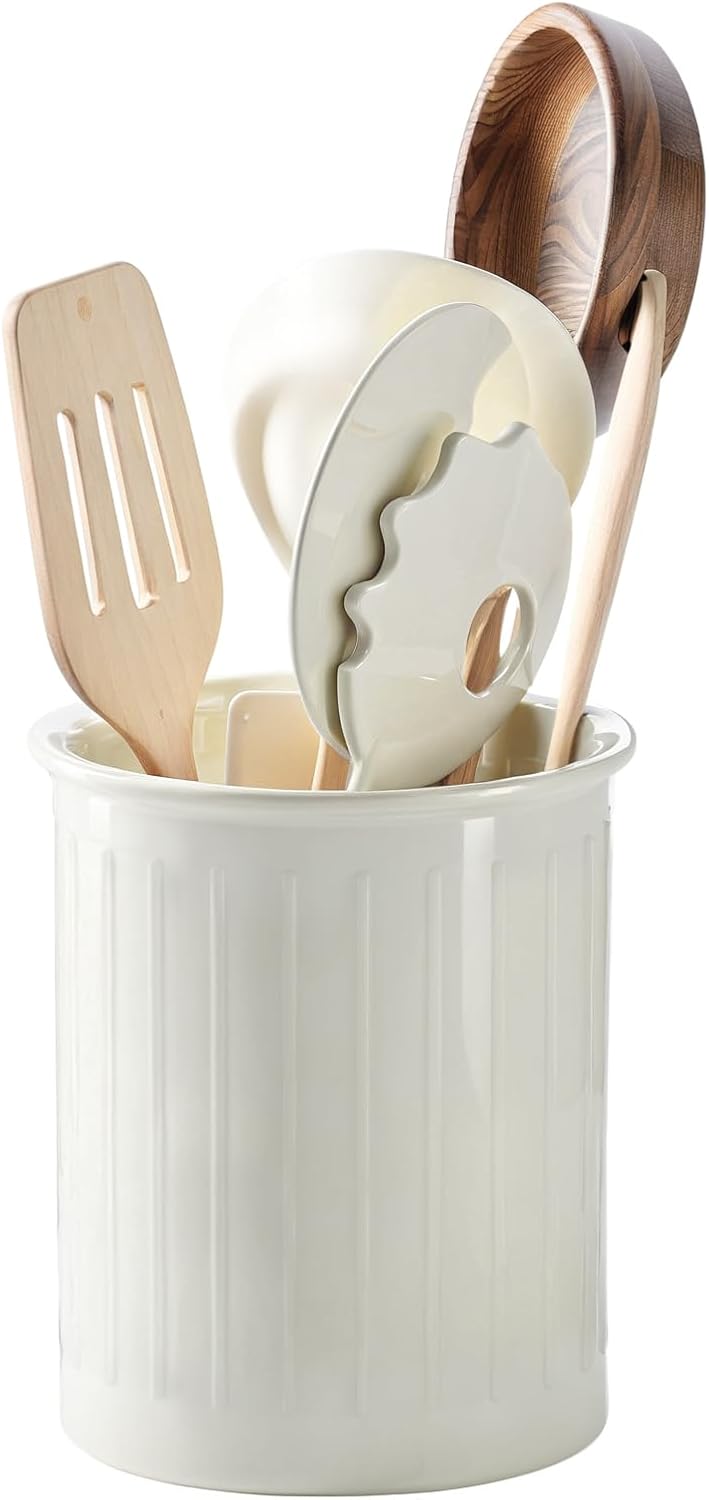 PAVSTINE : L'Indispensable Pot à Ustensiles de Cuisine en Céramique pour un Rangements Élégant!