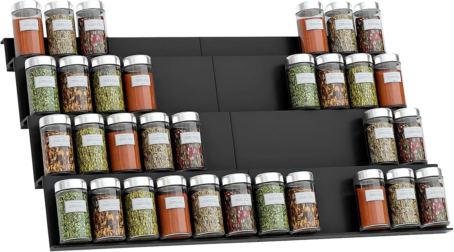 Rangement Epices Cuisine NCKIHRKK : Optimisez Votre Tiroir en 4 Niveaux!