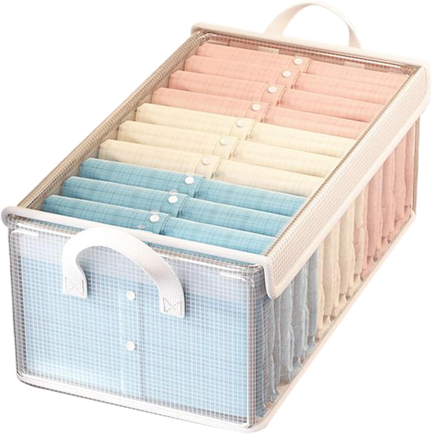 Rangez avec Style : L'Organisateur Transparent Multifonction pour Couvertures et Vêtements!