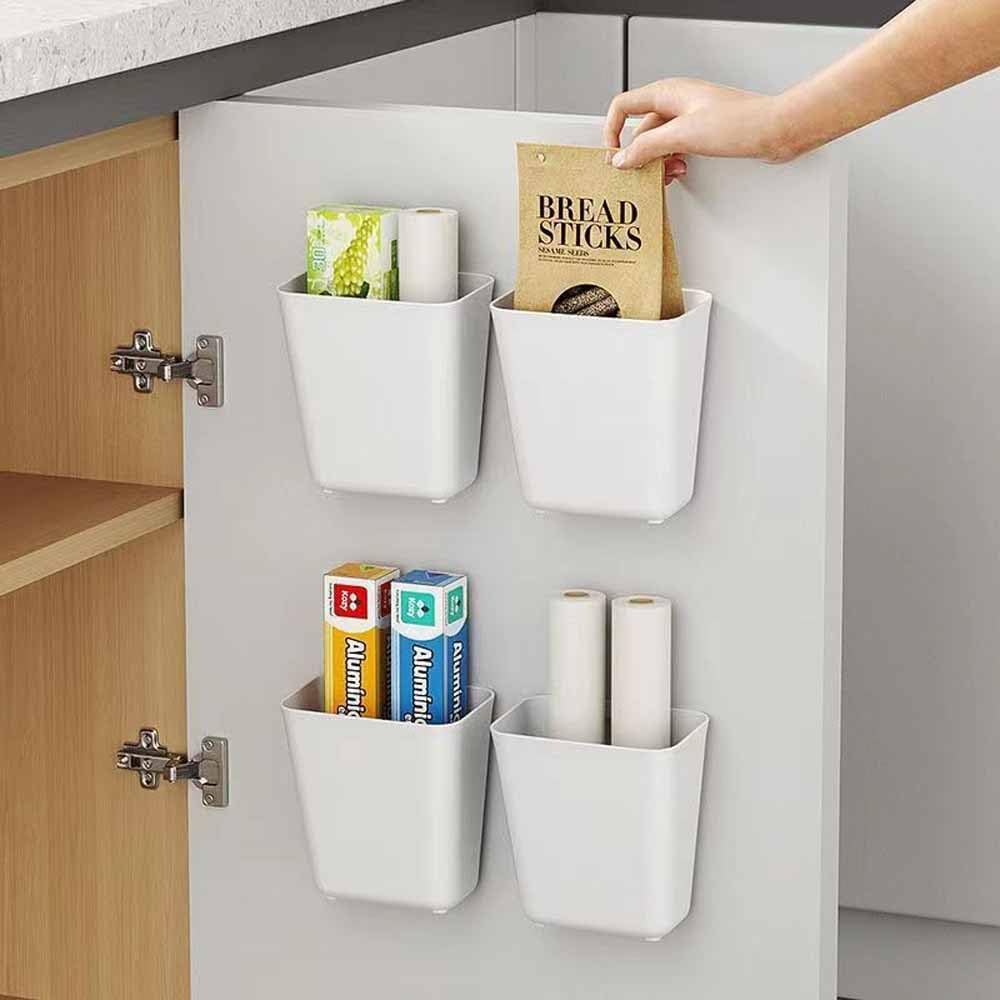 Réorganisez Votre Cuisine avec Nmgkokew : Boîte de Rangement Adhésive en 4 Pièces!