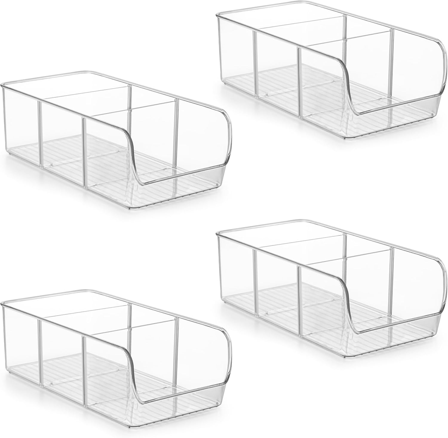 Simplifiez votre Cuisine avec le Lot de 4 Organiseurs Frigo Winter Shore!