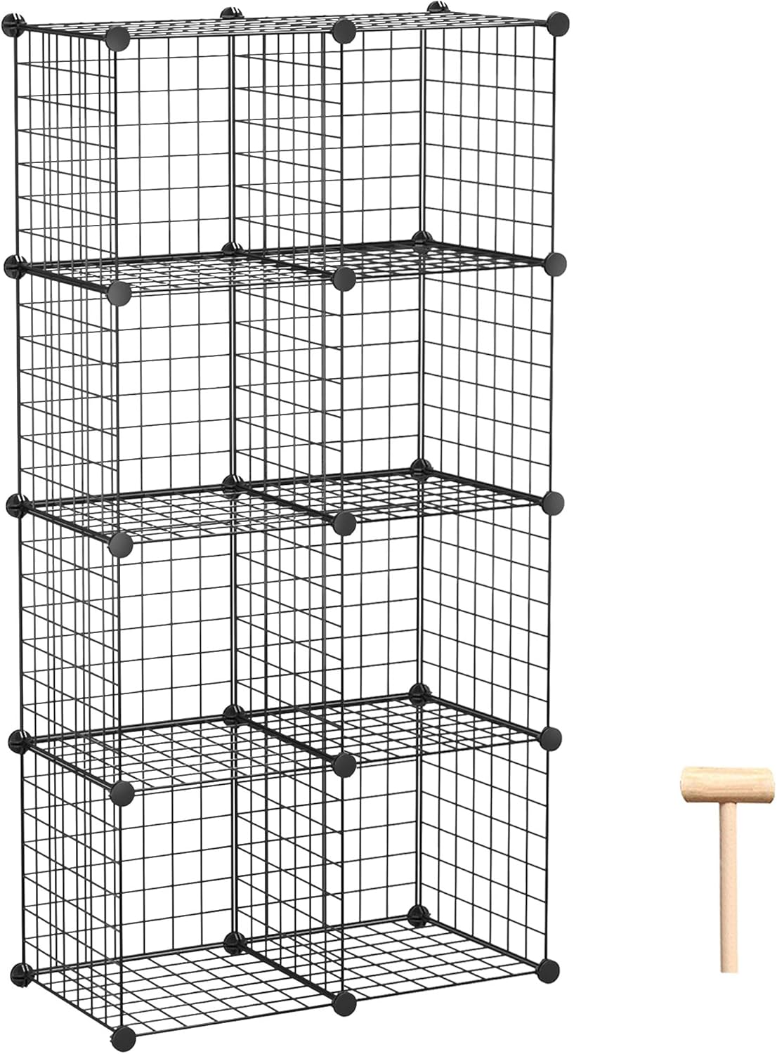 Transformez votre espace avec le C&AHOME Cube de rangement en fil métallique : l'organisateur à 8 cubes incontournable !