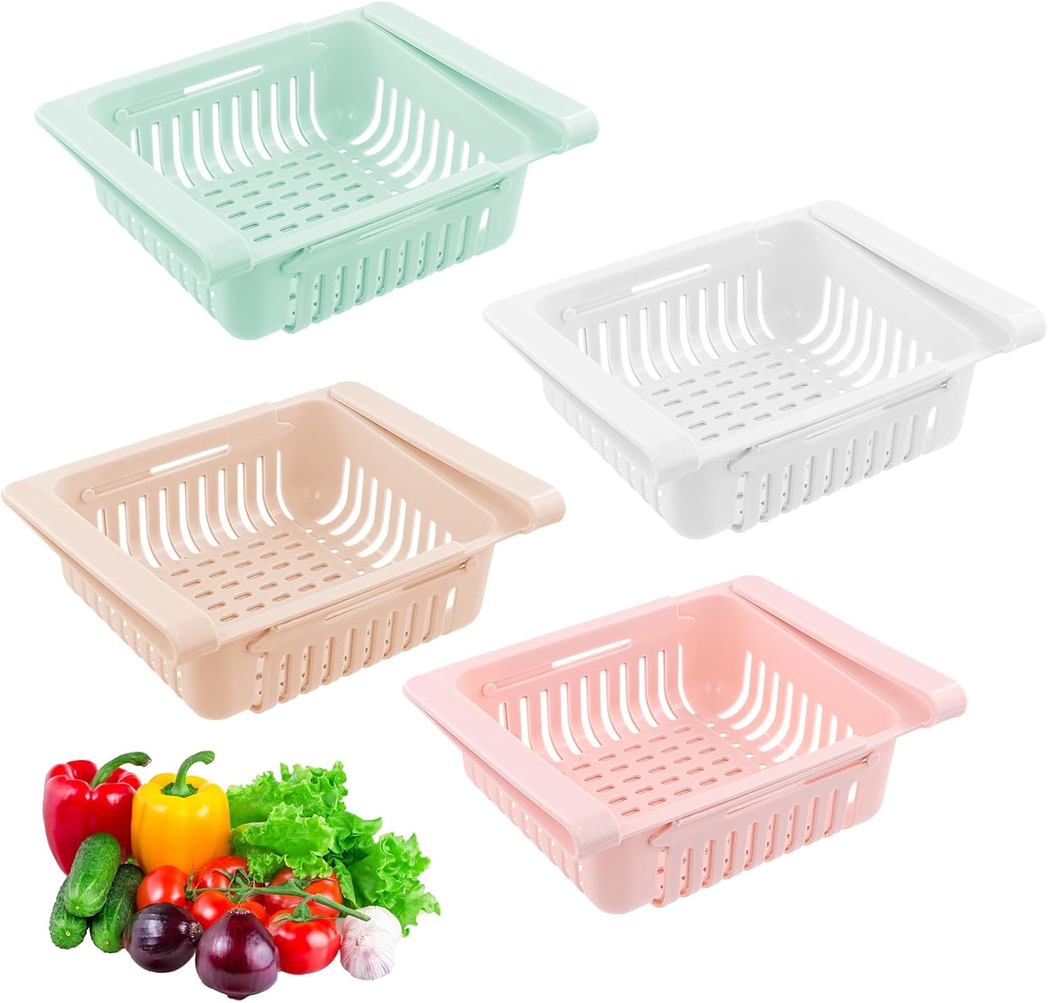 Transformez votre Frigo avec les Boîtes de Rangement Ehuihuan : Organisation Escamotable et Couleurs Éclatantes!