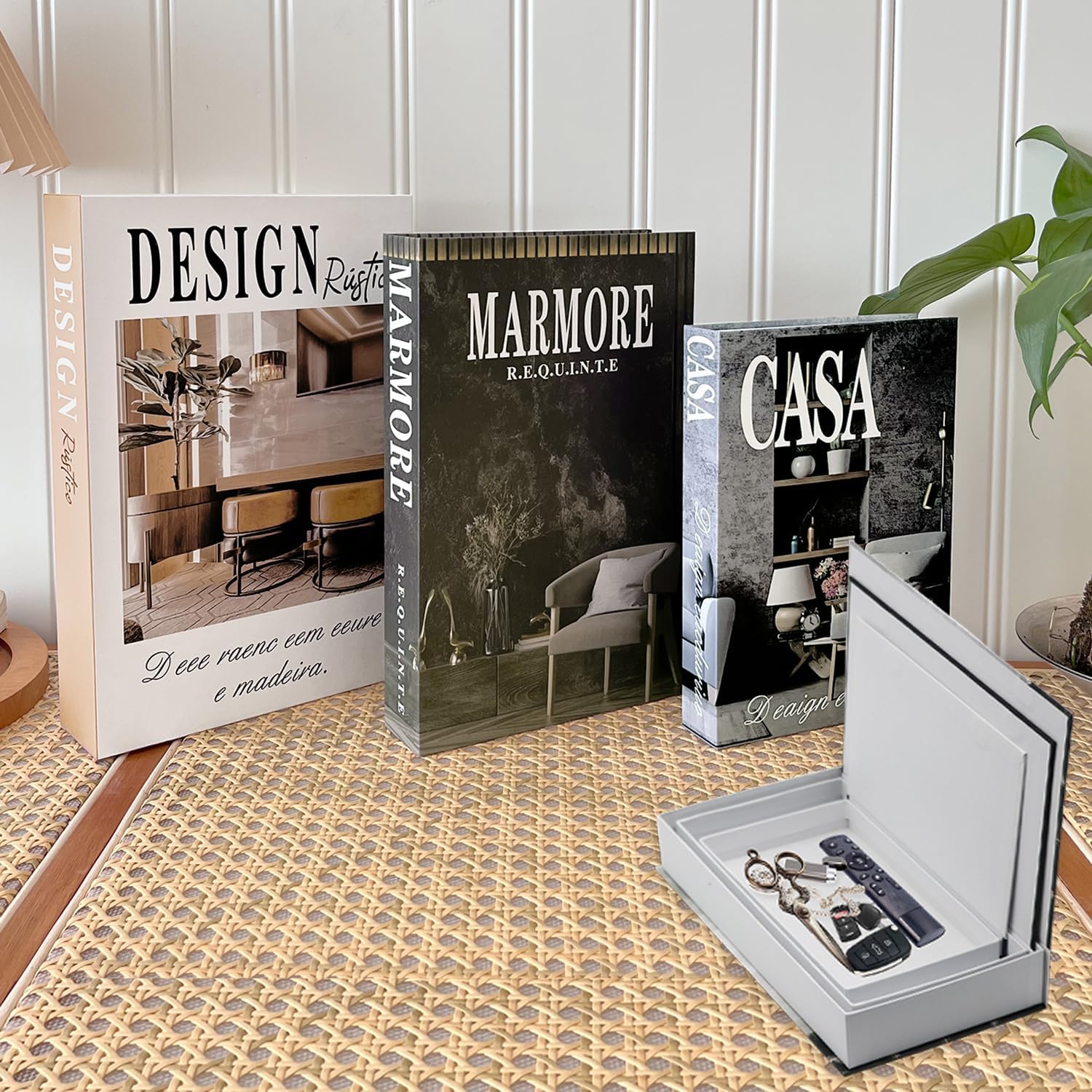 Transformez Votre Intérieur avec YUJUVI : 3 Pièces de Décoration en Faux Livres!