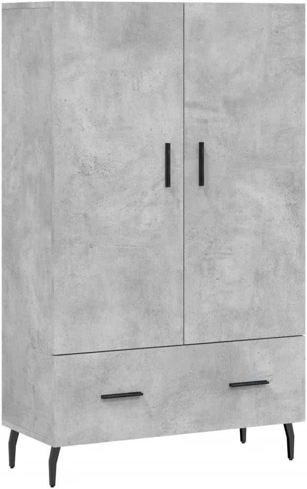 Transformez Votre Salon avec le Buffet Haut vidaXL : Élégance Moderne en Gris Béton !