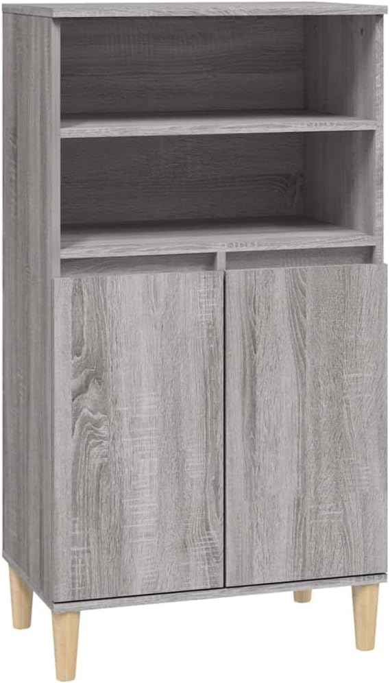 Transformez Votre Salon avec le Buffet Haut vidaXL : Élégance Scandinave et Rangement Optimal!