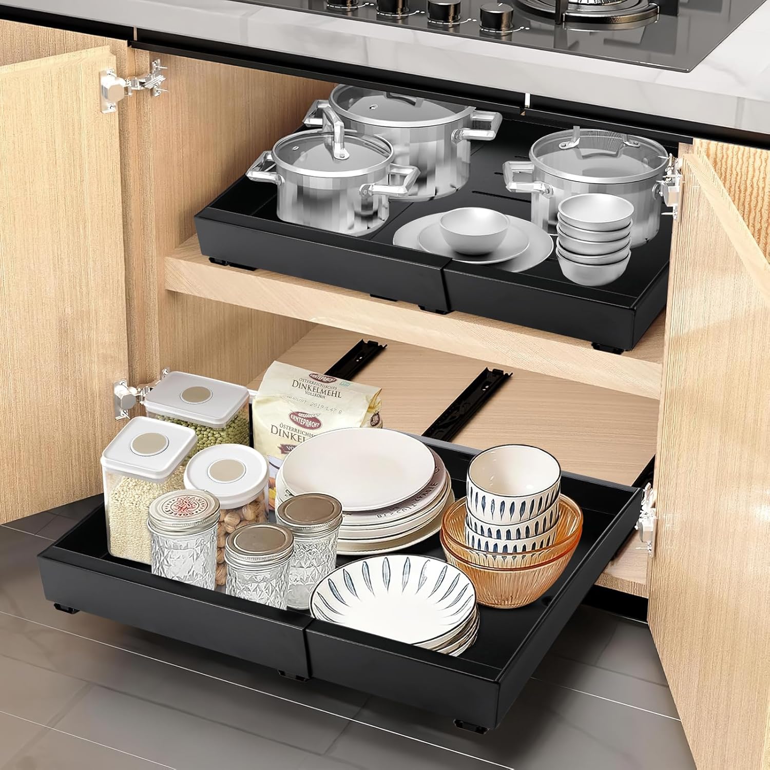 Auauraint Tiroir Coulissant : L'Essentiel pour Optimiser Votre Espace Cuisine et Salle de Bain!