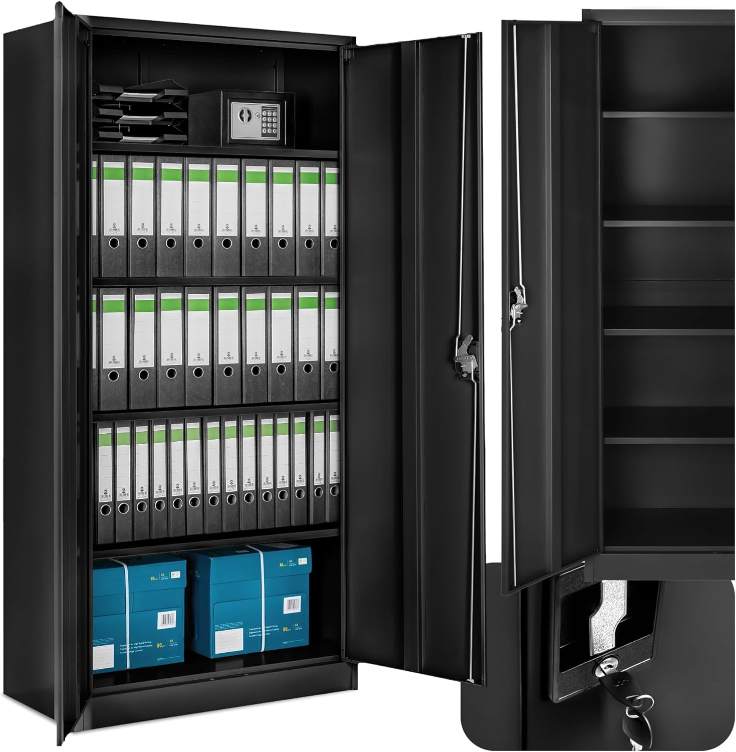 Avis sur l'Armoire de Bureau Métallique TecTake : Rangement Optimisé et Sécurisé !