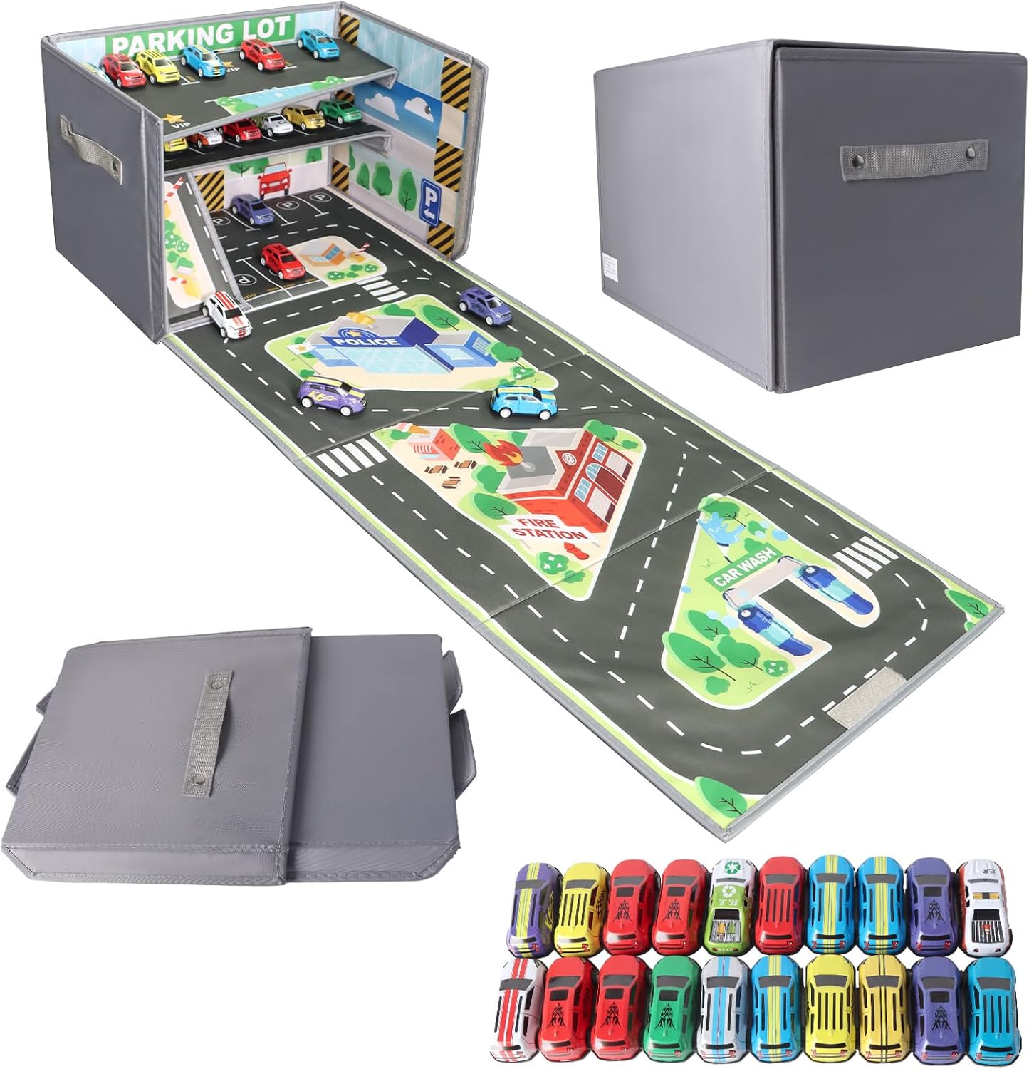 Boîte de Rangement de Voiture : Le Cube Pliable Idéal pour Organiser les Jouets des Enfants!