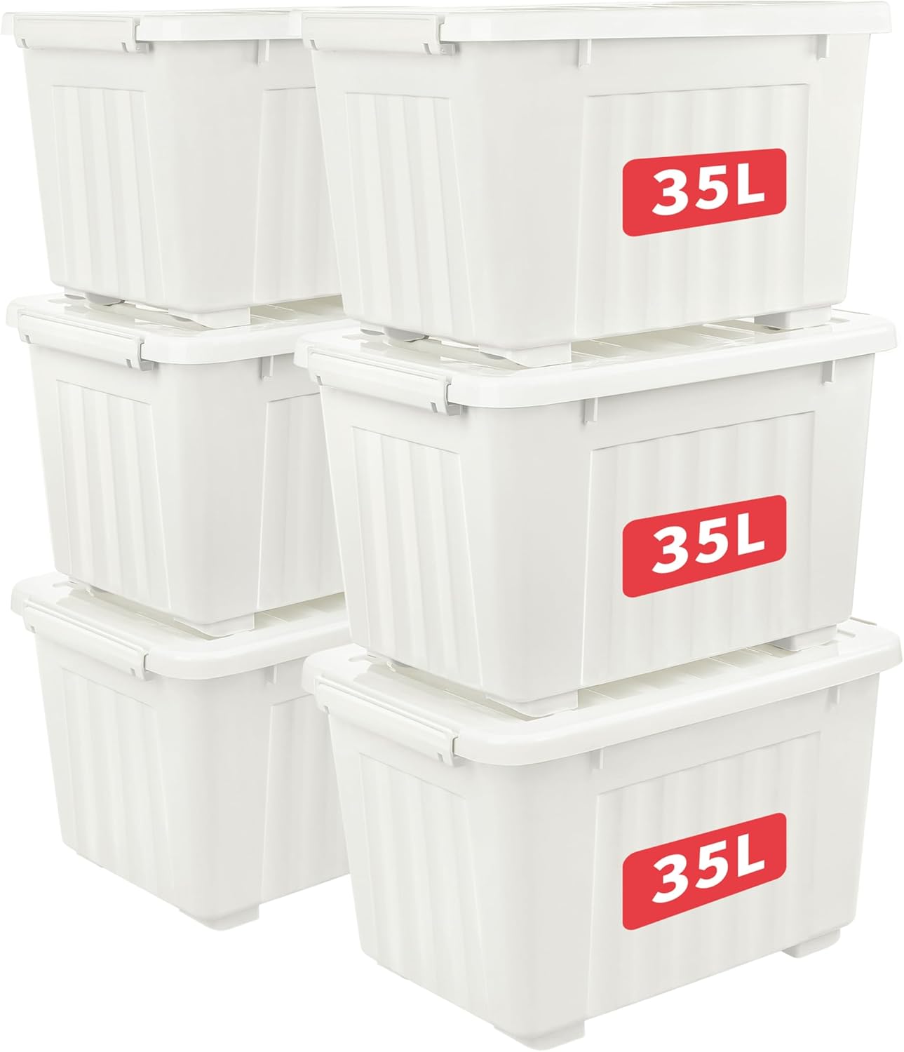 Découvrez les Boîtes de Rangement Cetomo 35L : L'Organisation Facile en 6 Exemplaires!