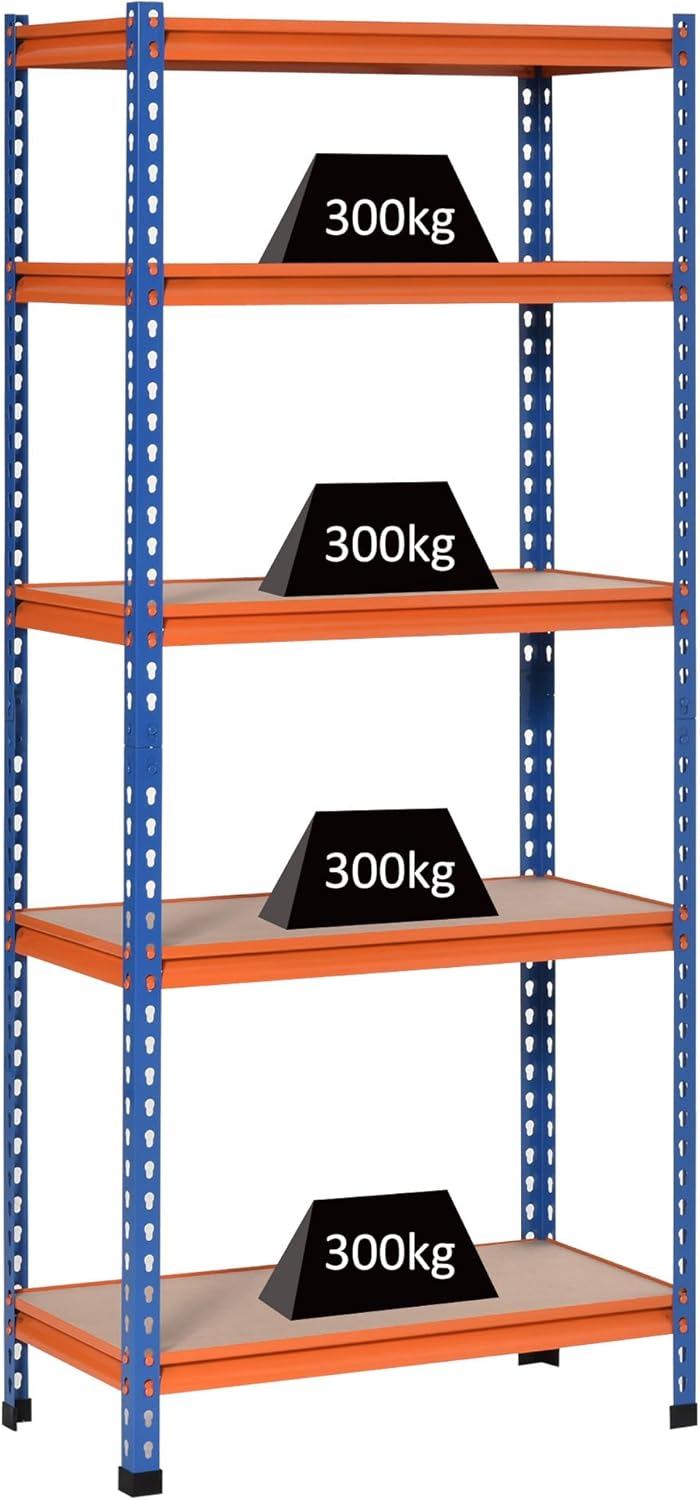 Découvrez l'Étagère Charge Lourde HOMCOM : Robuste, Pratique et Élégante pour Votre Garage!
