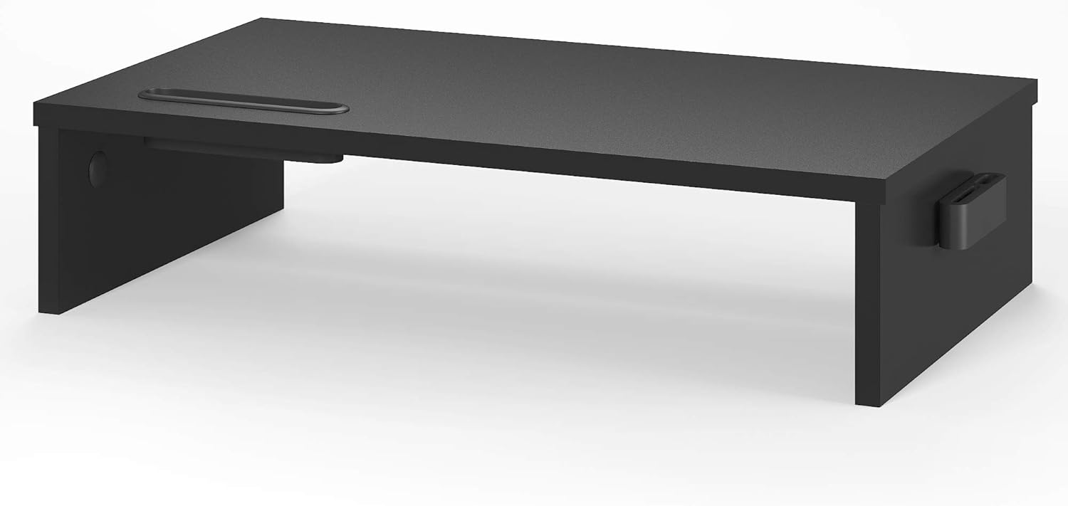 Élevez Votre Bureau : Avis sur le Support de Moniteur BONTEC en Bois Noir