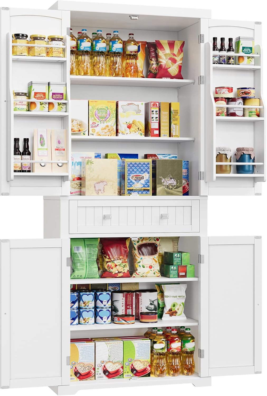 Élevez Votre Espace avec le Buffet Haut Cuisine VASAGLE : Élégance et Rangement Optimisé !