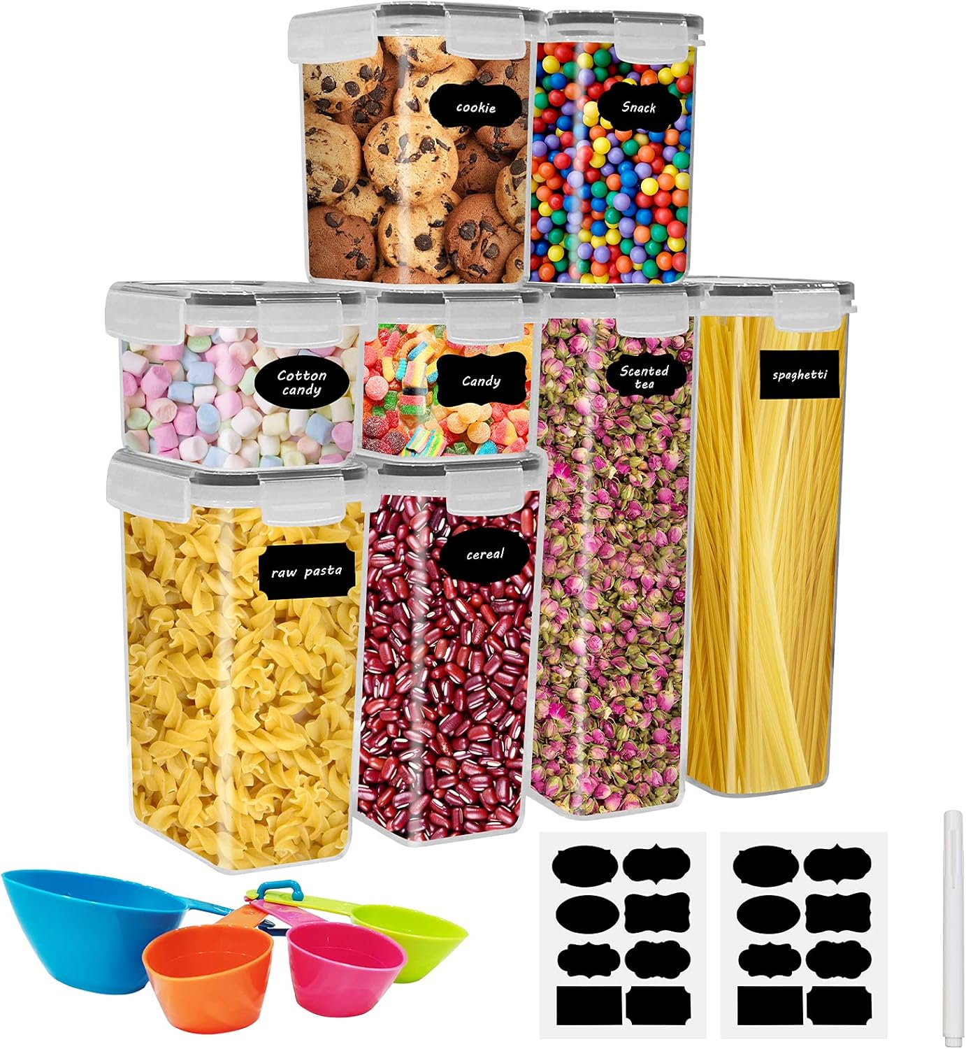 Maximisez votre Cuisine avec les Boîtes de Rangement Hermétiques: Lot de 8 Pour Tous vos Aliments!