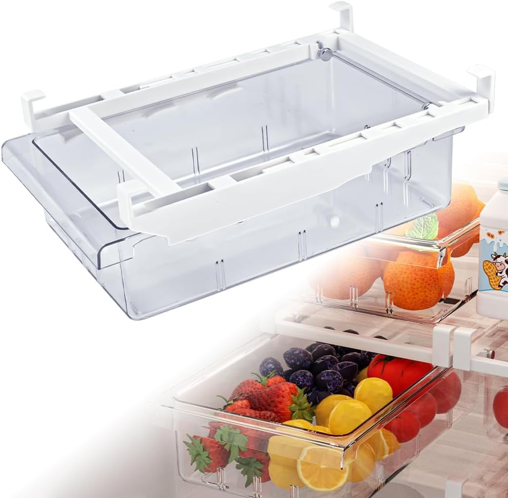 Maximisez Votre Espace avec le CAREDGO Organisateur de Réfrigérateur Transparent !