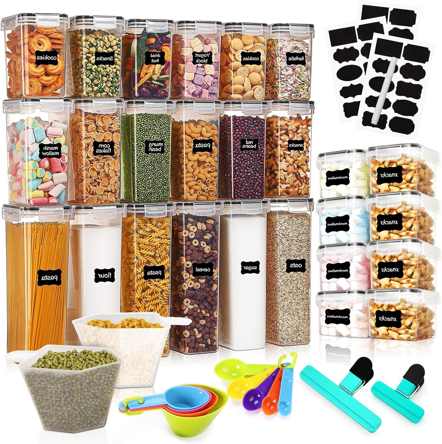 Optimisez Votre Cuisine avec le Lot de 26 Bocaux Hermétiques YUTUY!