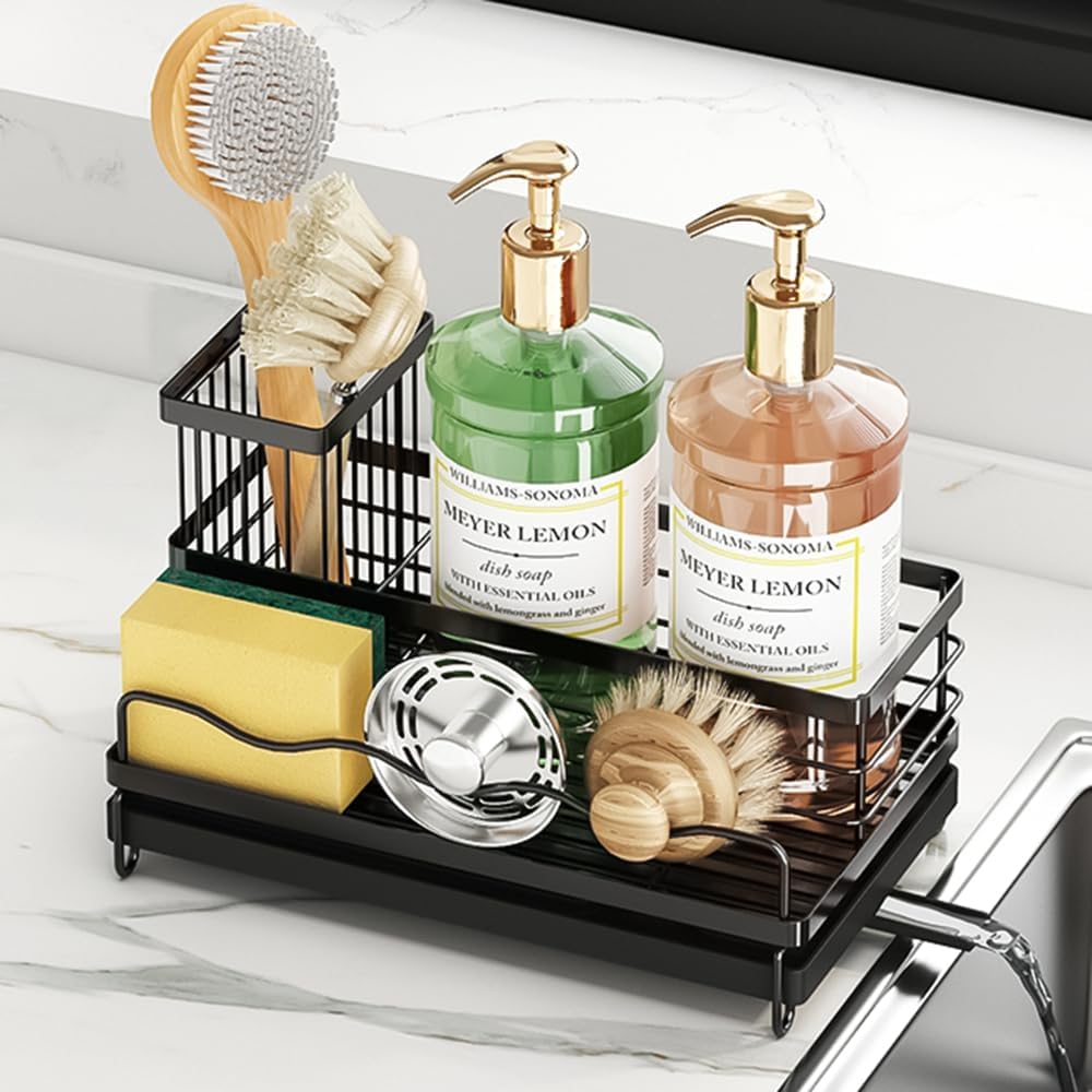 Optimisez votre Cuisine avec le Panier d’Évier DMJWAN : L’Organiseur Inox Indispensable!