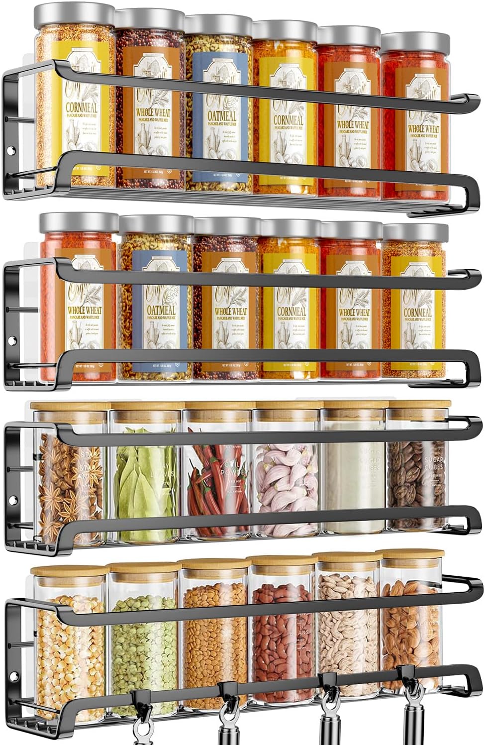 Optimisez Votre Cuisine avec les Étagères à Épices Murales Sans Perçage !