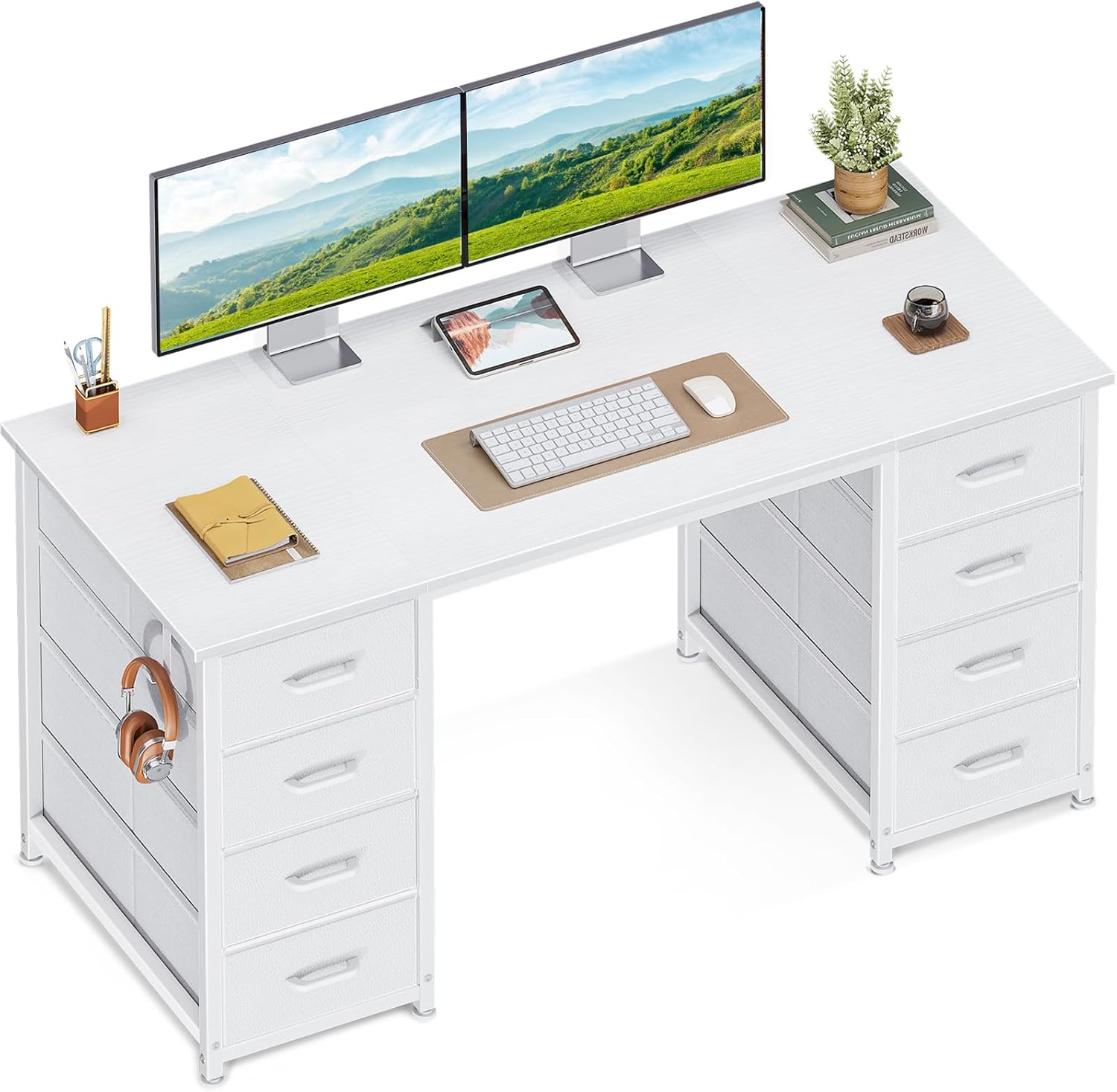 Optimisez Votre Espace avec le Bureau Coleshome : Élégance et Rangement Pratique en Un!