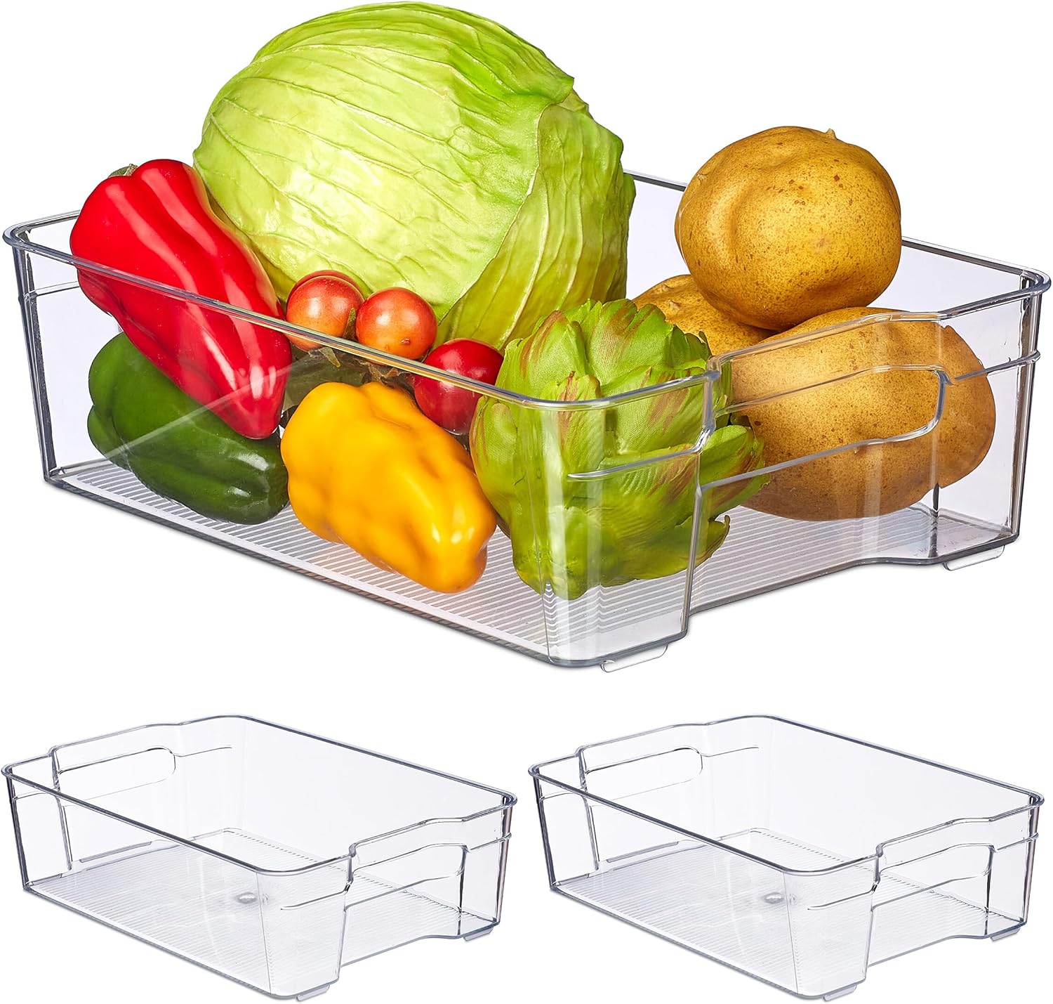 Optimisez Votre Espace avec le Lot de 3 Organisateurs de Frigo Relaxdays!